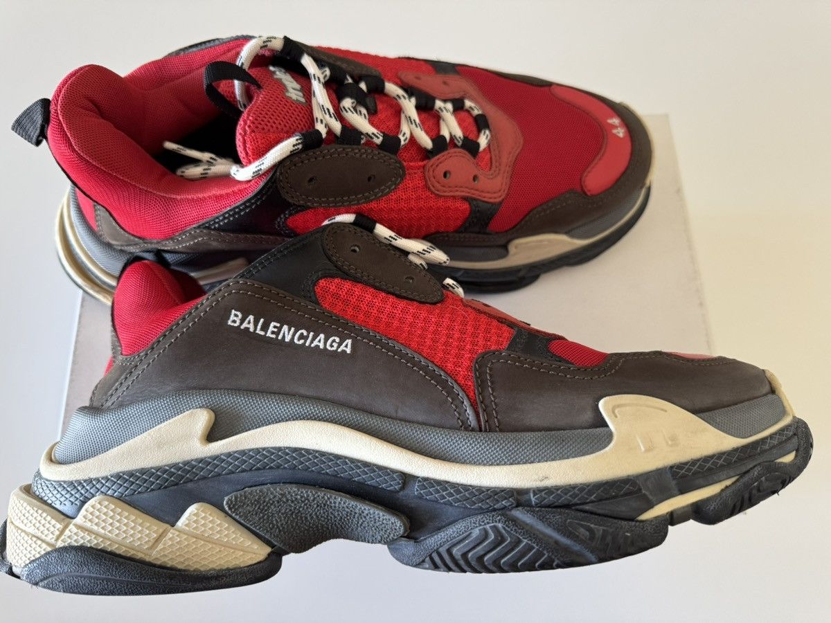 Balenciaga Balenciaga Triple-S Sneakers in Red Size US 11 / EU 44 - 6 Thumbnail