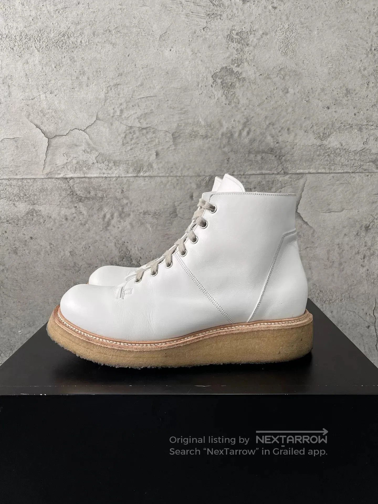 Rick Owens Rick Owens Milk White Martin Boots 42. Size US 9 / EU 42 - 2 Thumbnail
