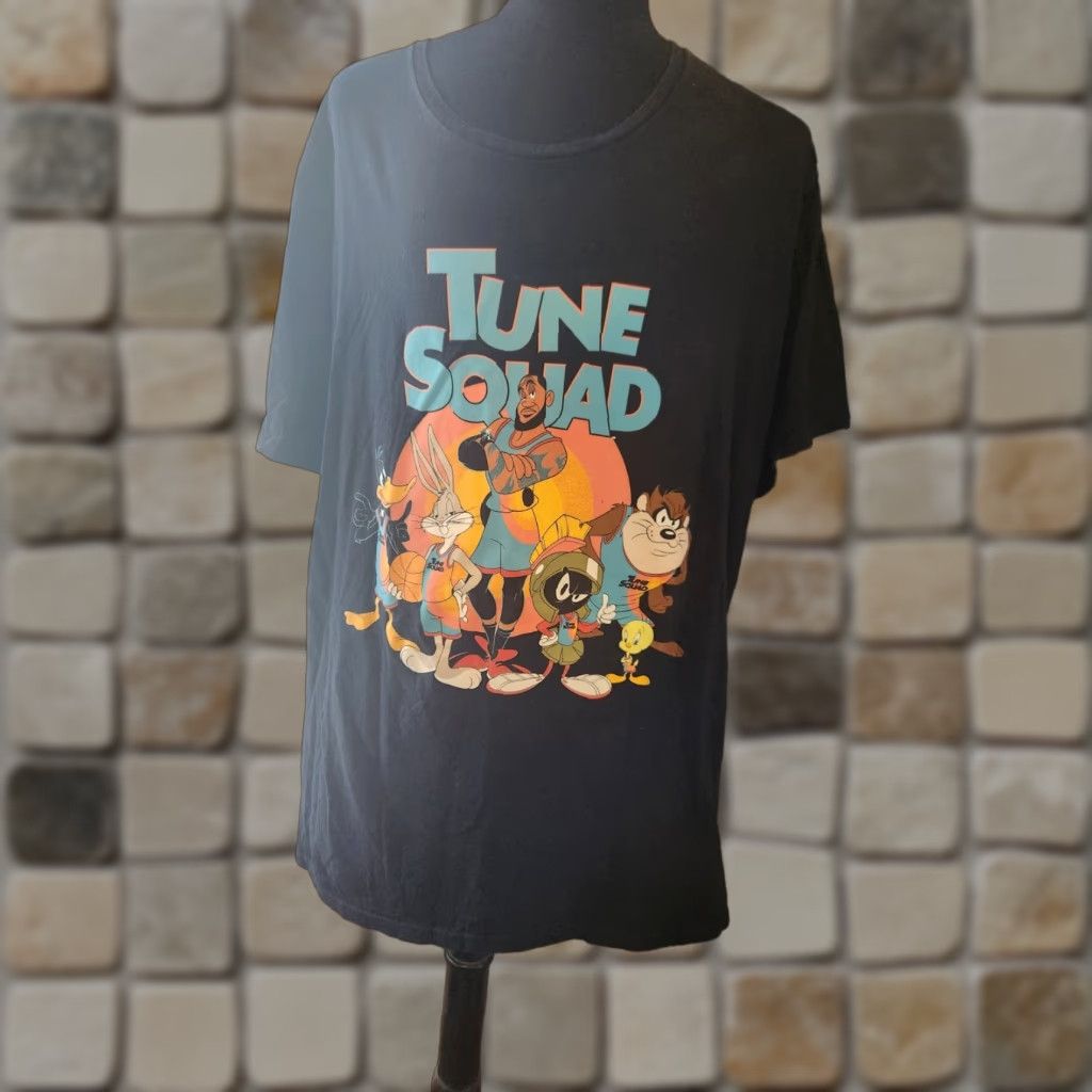 Vintage Space Jam Shirt A New Legacy T-Shirt 3XL Black Tune Squad Tweety Bugs Taz Mens Casual Short Sleeve Crew Neck Cotton Logo Clothing Size US XXL / EU 58 / 5 - 1 Thumbnail