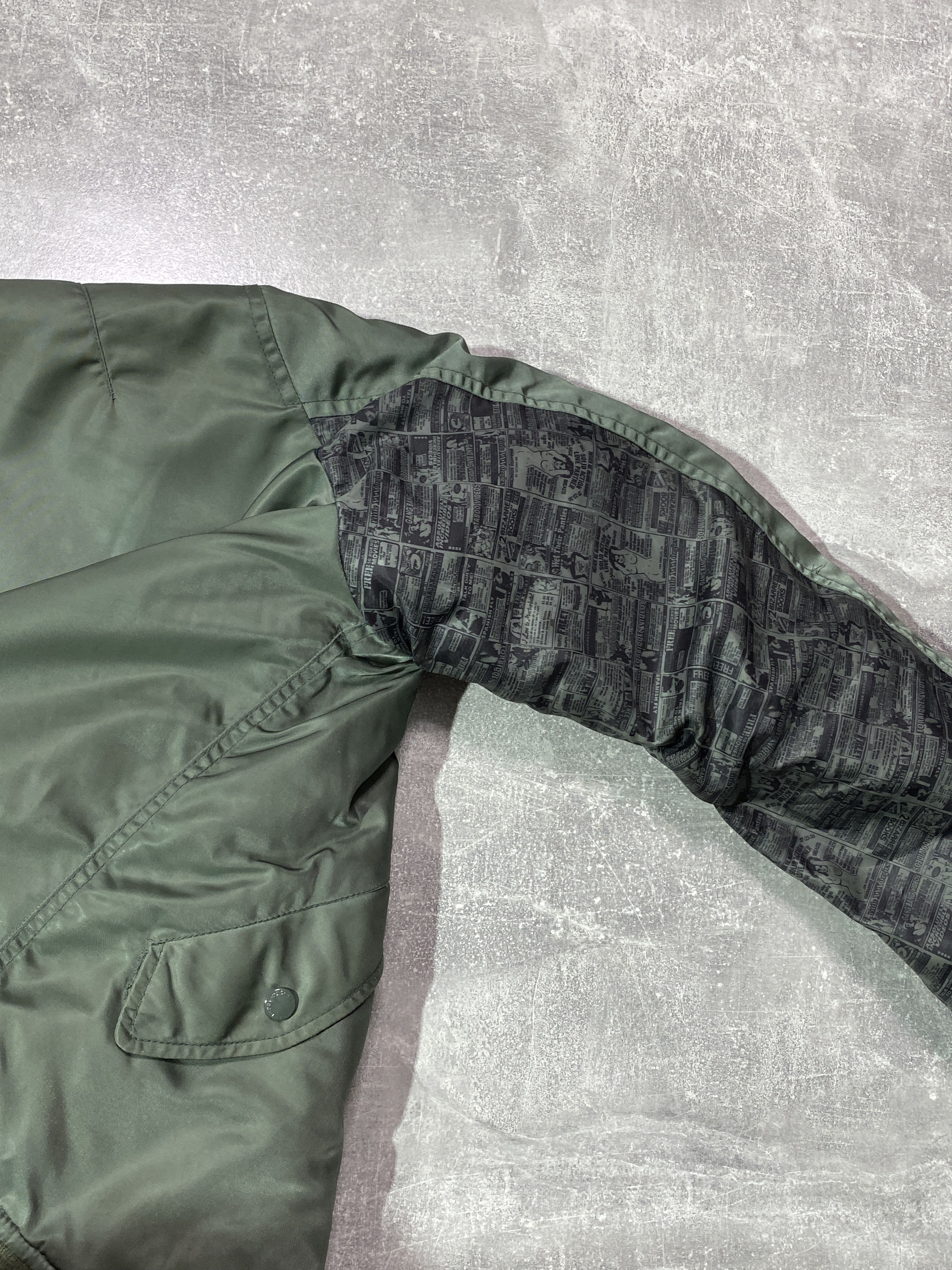 Japanese Brand Vintage 00s WTAPS TABOO VIDEOS MA1 JACKET MILITARY STYLE Size US M / EU 48-50 / 2 - 11 Thumbnail