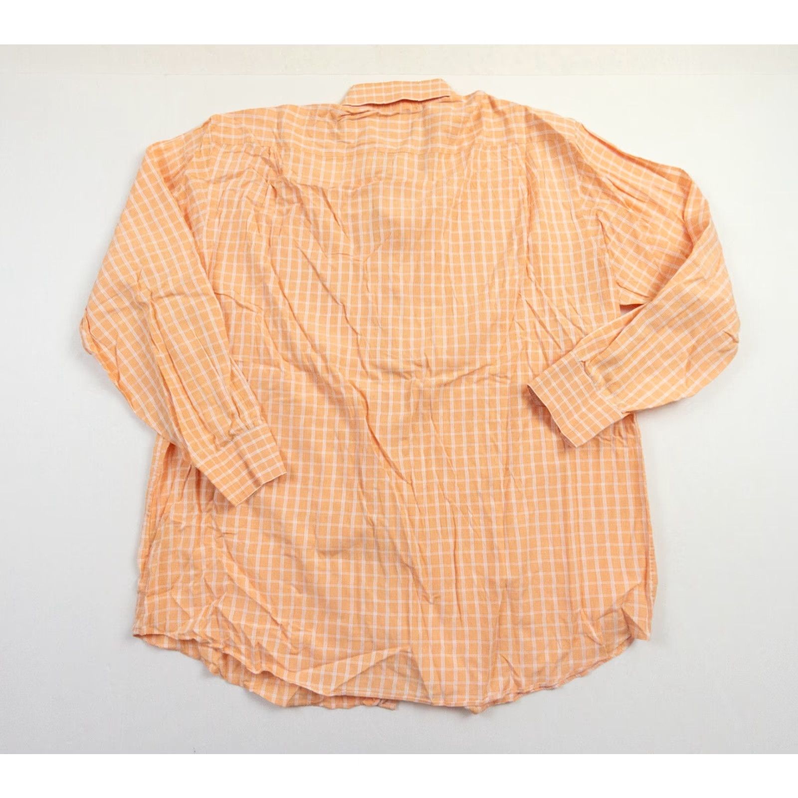 Tommy Bahama Tommy Bahama Button-Up Shirt Mens 16.5 Orange Check Long Sleeve Collared Casual Size US L / EU 52-54 / 3 - 5 Thumbnail