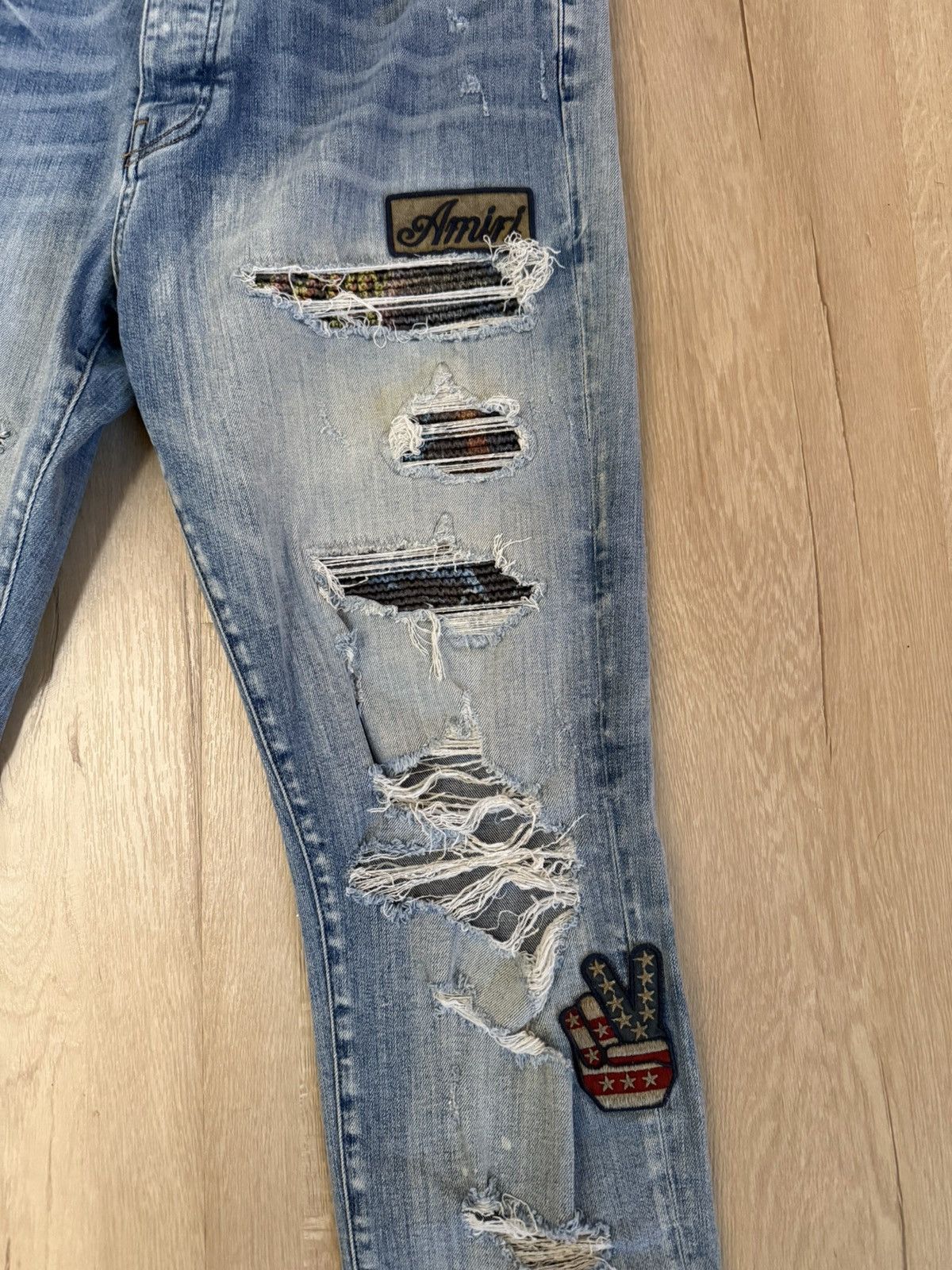 Amiri AMIRI Biker Patch Jeans distressed Size US 36 / EU 52 - 3 Thumbnail
