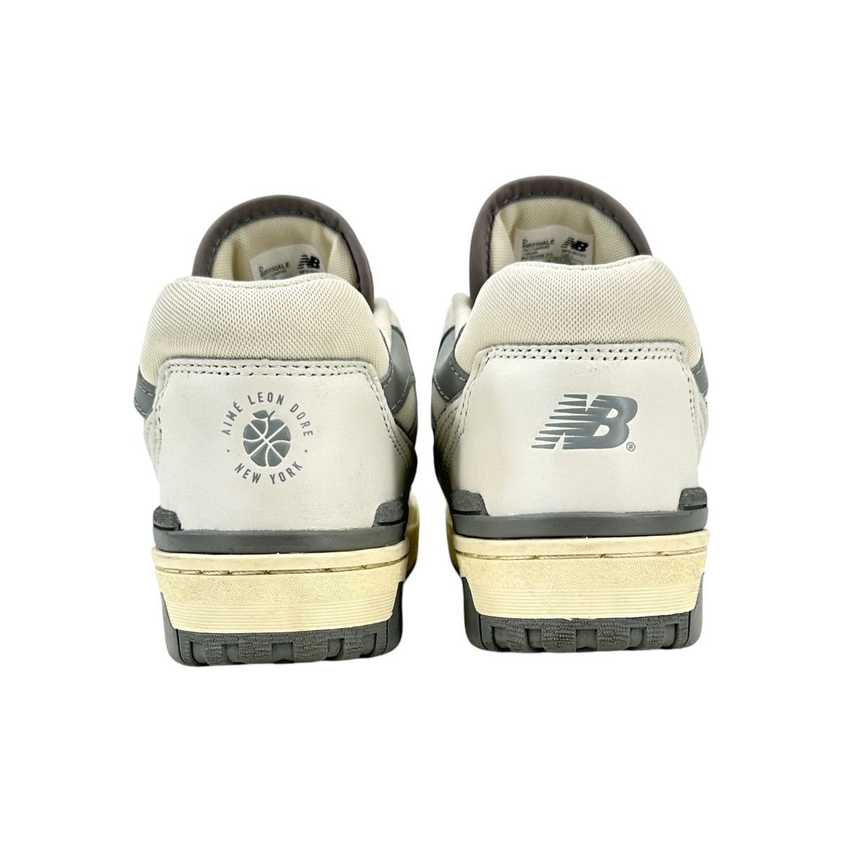 Aime Leon Dore × New Balance ALD 550 White & Gray Lowtop Leather Sneakers Size US 7.5 / EU 40-41 - 7 Thumbnail