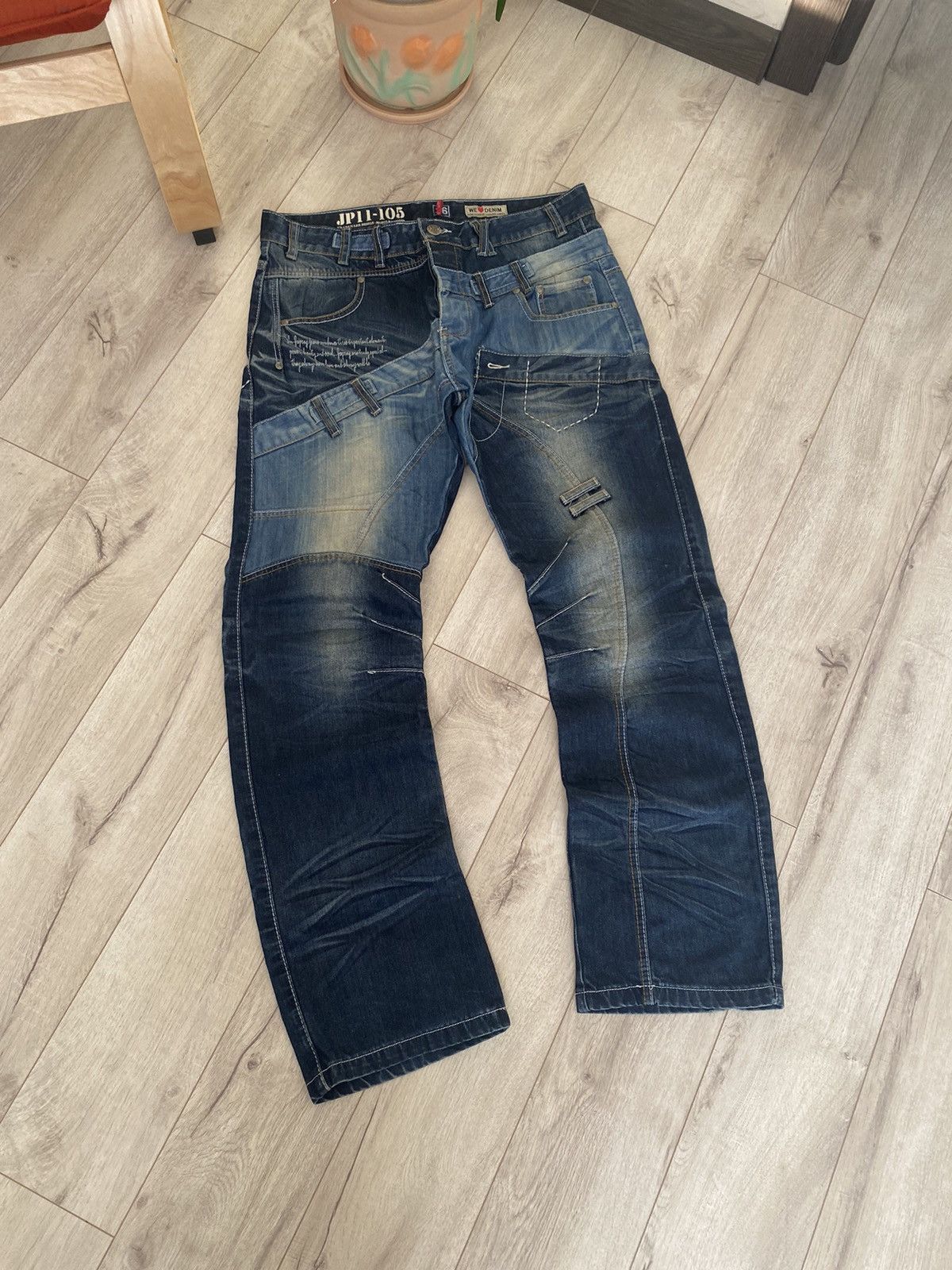 Japanese Brand Vintage Japrag Japanese Avant Garde Jeans Denim Rare Faded Size US 36 / EU 52 - 11 Thumbnail