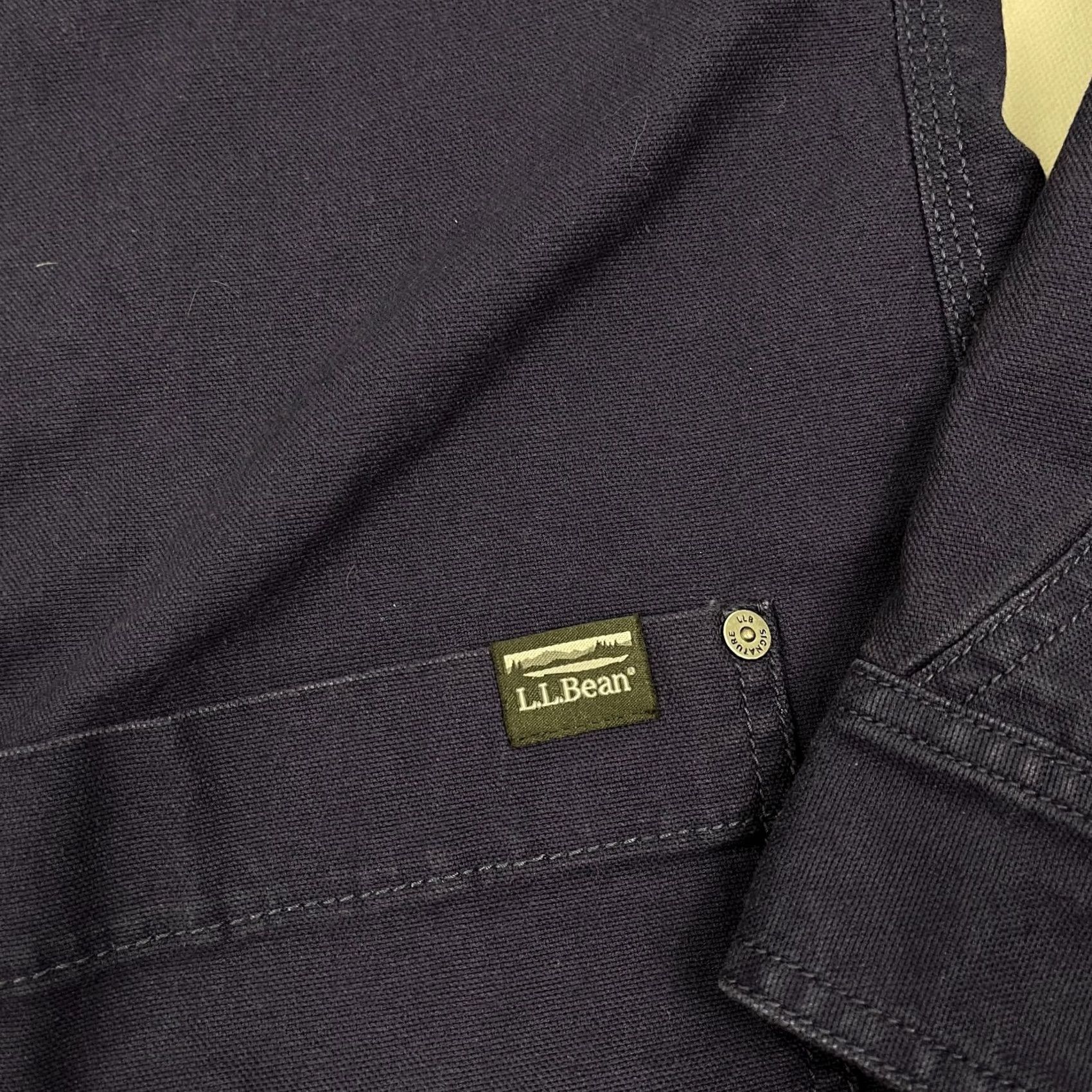 Vintage VINTAGE LL Bean Lined Canvas Shirt Jacket Shacket Mens M Slim Navy Heritage Chore NEW Size US M / EU 48-50 / 2 - 3 Thumbnail