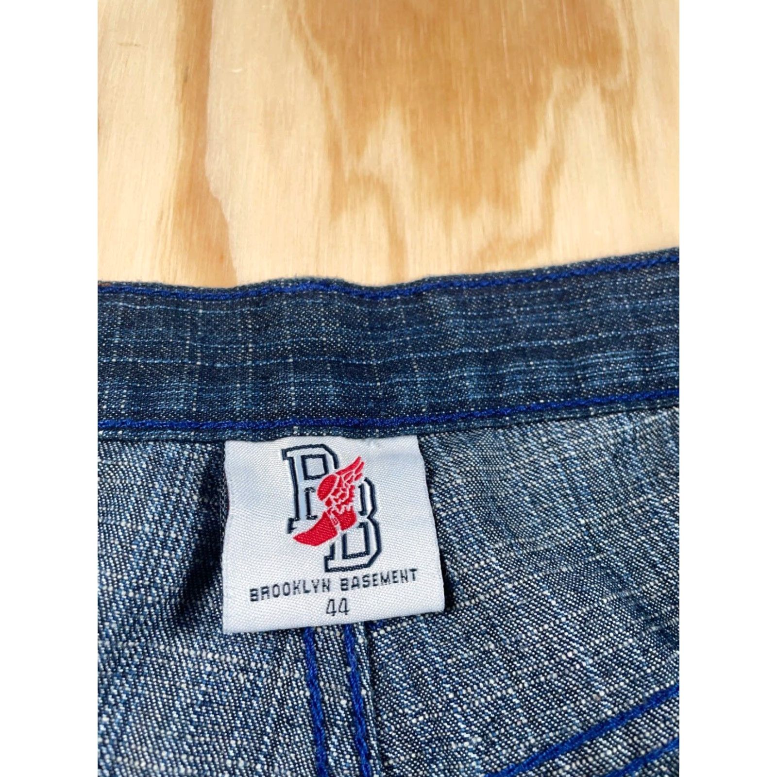 Vintage VINTAGE Y2K Streetwear Baggy Fit Jean Shorts Men 40 Dark Blue Denim 14" Inseam Casual Size US 44 / EU 60 - 3 Thumbnail