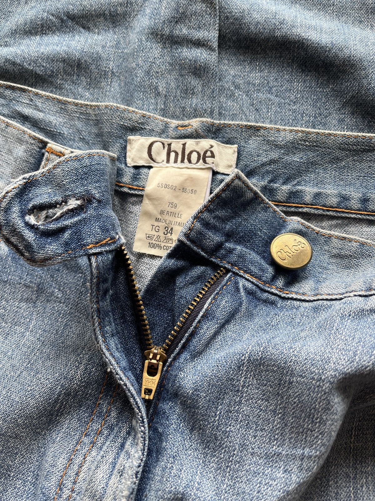 Chloe 2000s CHLOE Jorts Denim Size 30" / US 8 / IT 44 - 6 Thumbnail