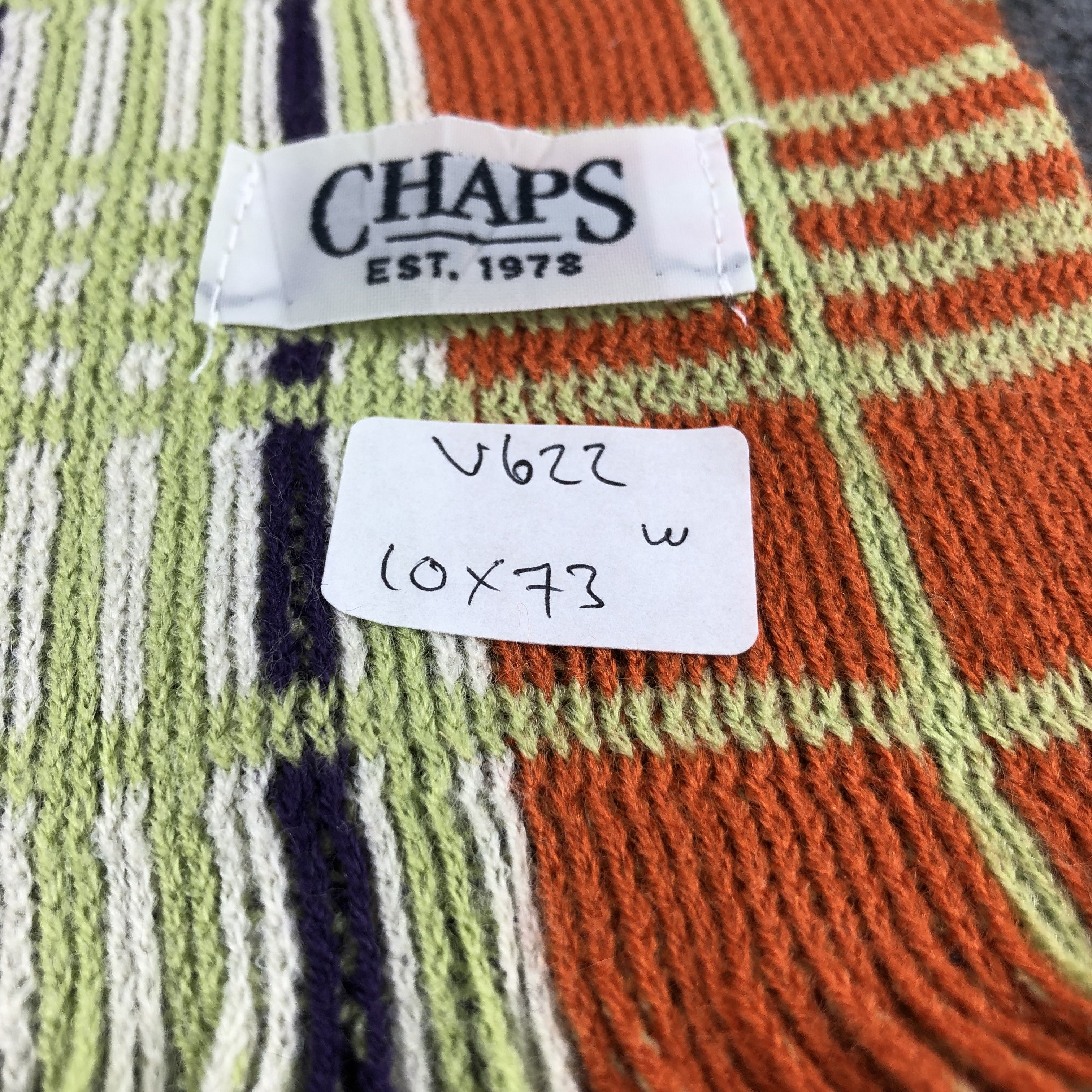 Chaps Chaps Knit Wool Scarf Muffler V622 Size ONE SIZE - 7 Thumbnail