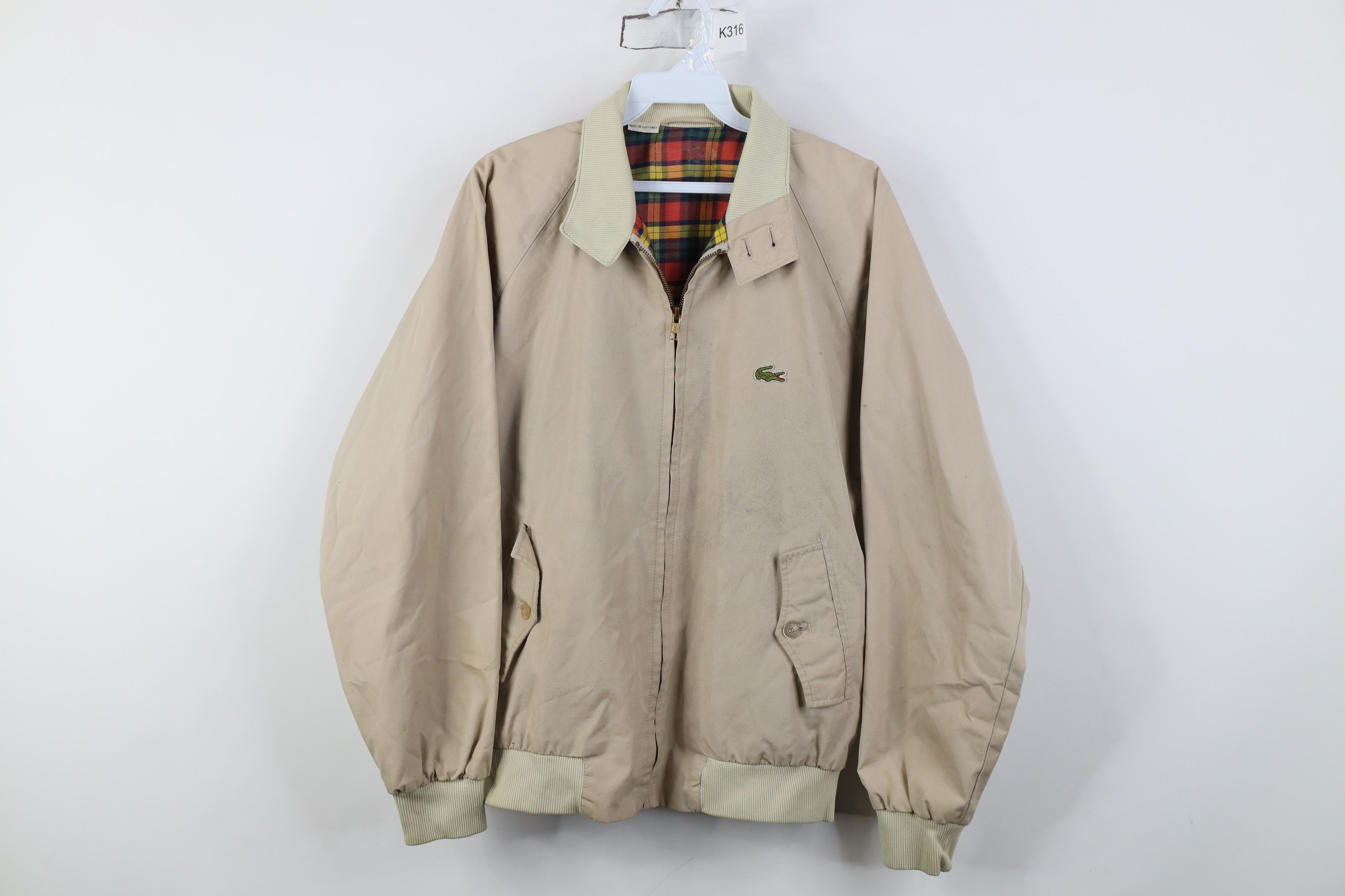 Lacoste Vintage 70s 80s Lacoste Lined Cafe Racer Bomber Jacket Size US M / EU 48-50 / 2 - 1 Thumbnail