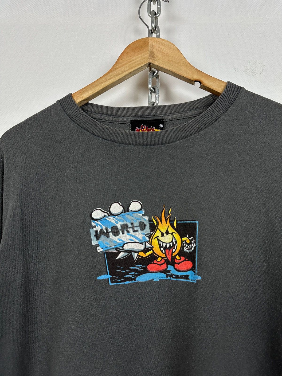 Hook-Ups Vintage World Industries Skateboard Long Sleeve Shirt Size US M / EU 48-50 / 2 - 6 Thumbnail