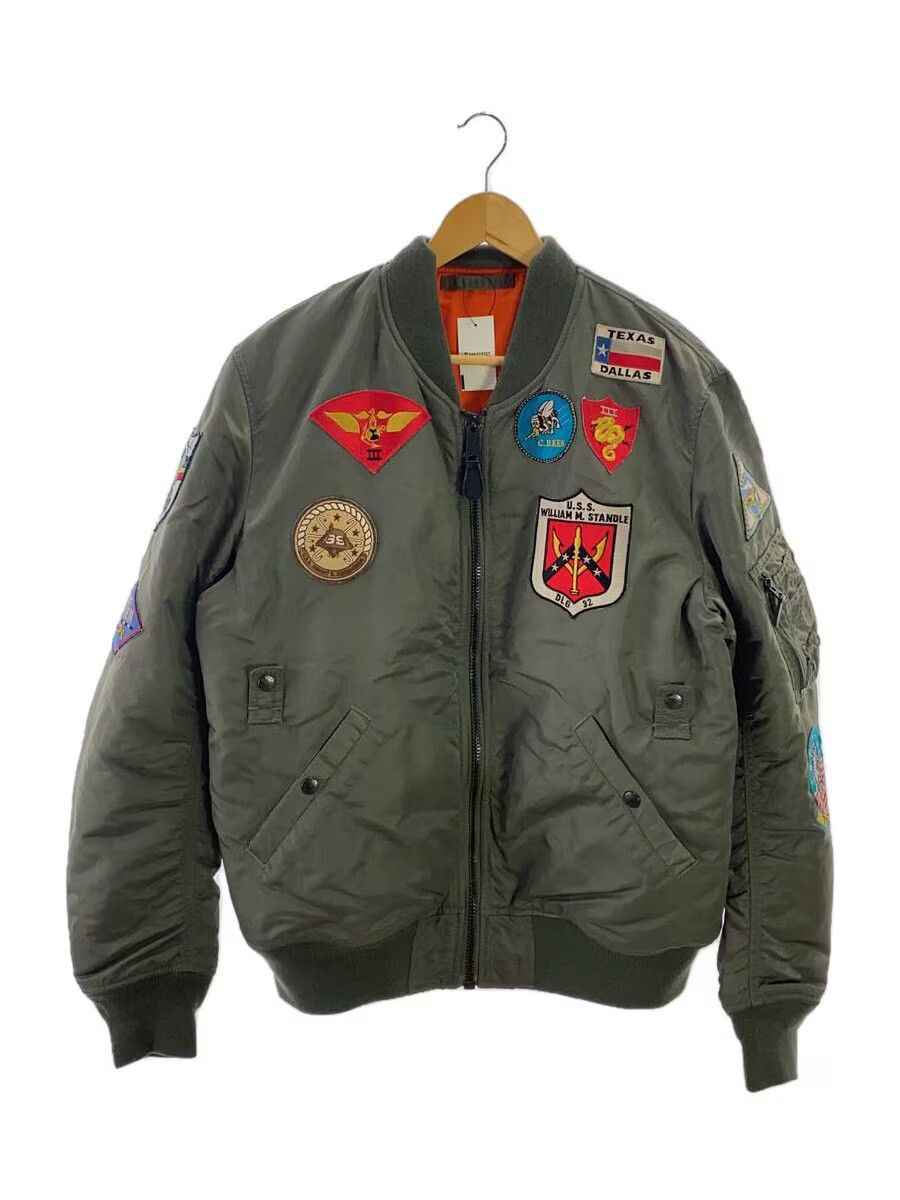 Avirex Patch Nylon Flight Jacket Green