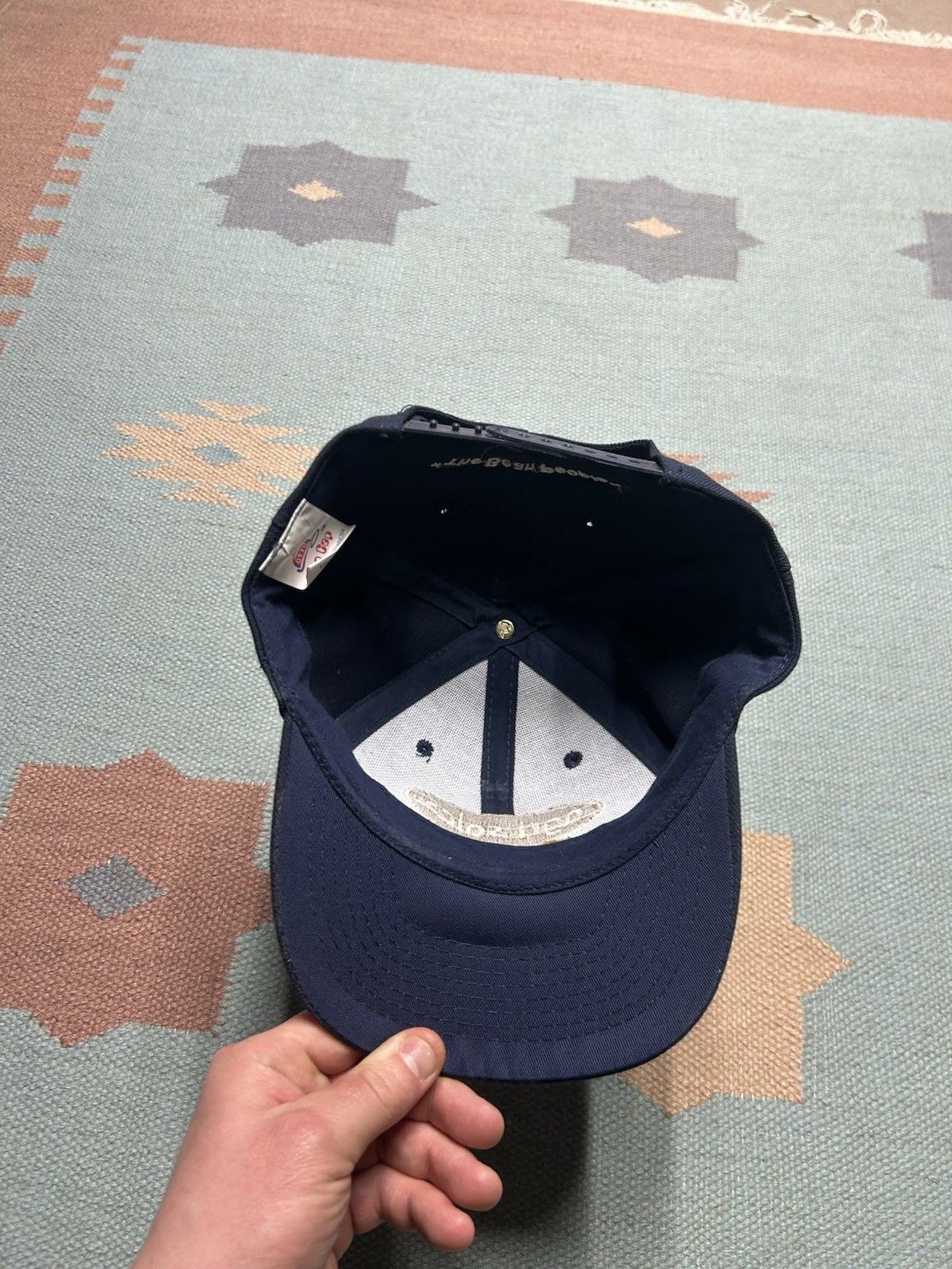 Vintage Vtg SnapBack hat Agri Sales Michigan bean people farm blue Size ONE SIZE - 6 Thumbnail