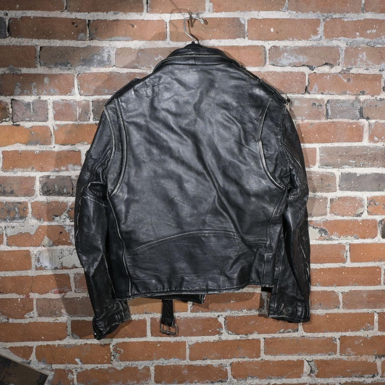 Vintage Vintage Double Rider Leather Motorcycle Jacket Black Thick L Size US M / EU 48-50 / 2 - 3 Thumbnail