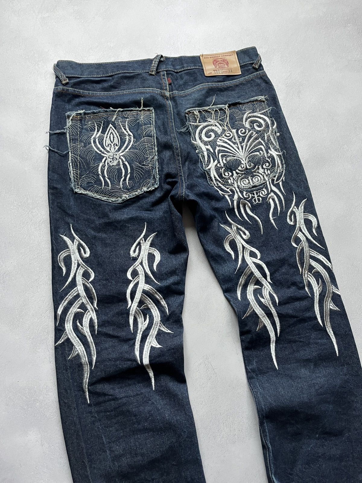 RMC Jeans Vintage rare red monkey company jeans Size US 34 / EU 50 - 2 Thumbnail