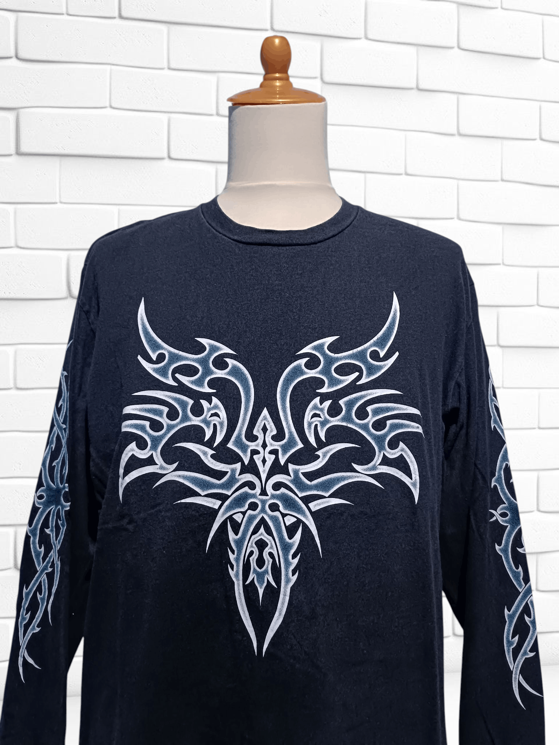 Japanese Brand Japanese Tribal Tattoo Long Sleeve T-shirt Size US L / EU 52-54 / 3 - 2 Thumbnail