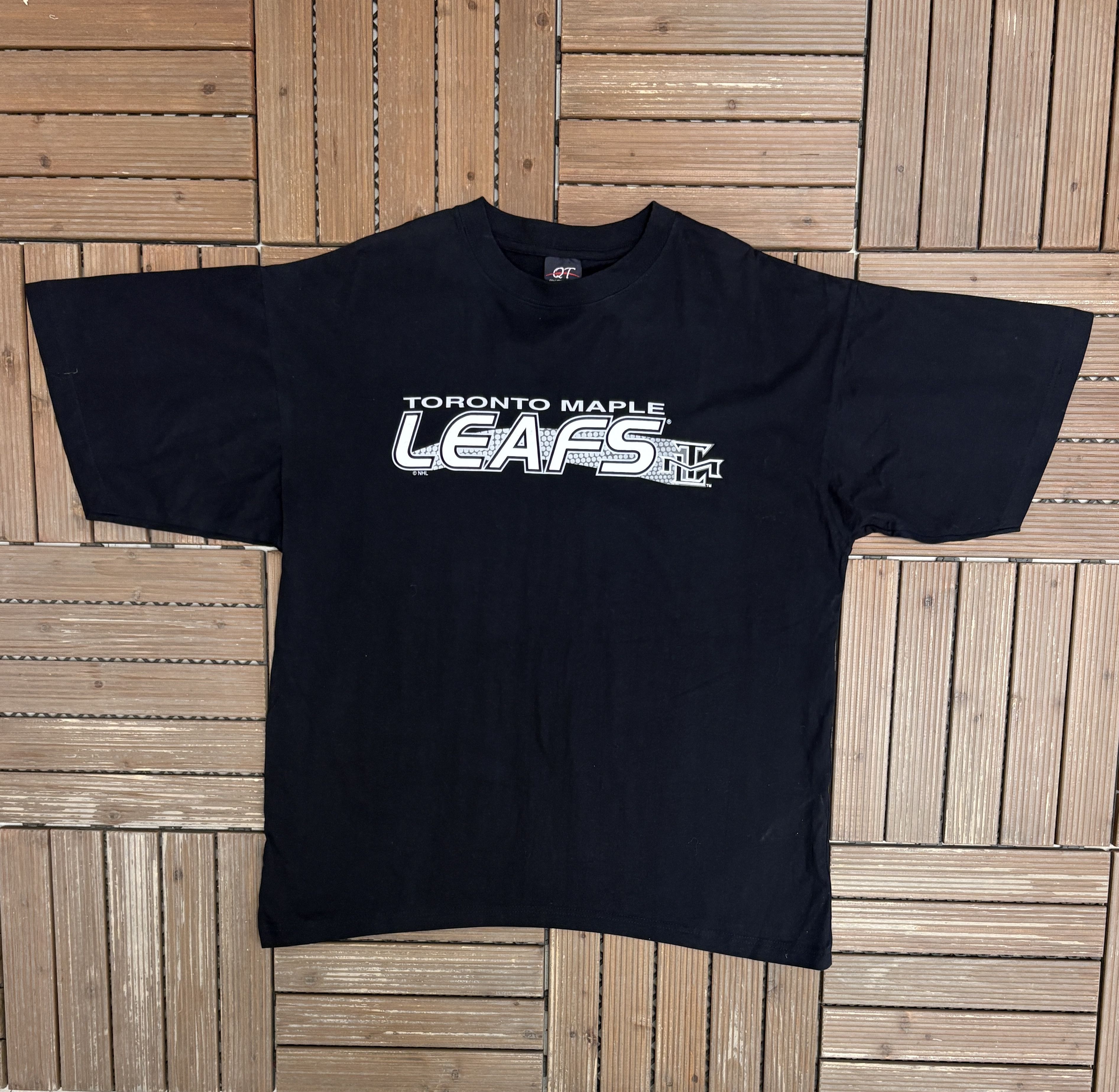 Vintage Toronto Maple Leafs Vintage Y2K Blue T-Shirt Tee Size US L / EU 52-54 / 3 - 1 Thumbnail