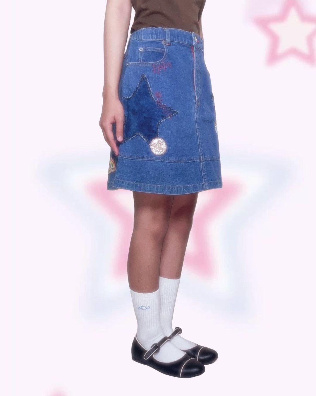 Angel Blue Angel Blue Black Pleated Mini Skirt Heart Logo Size 27" / US 4 / IT 40 - 2 Thumbnail
