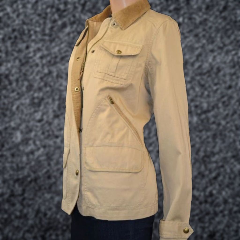 Ralph Lauren Ralph Lauren Tan Jacket Coat Corduroy Snaps NWT L 79 Size L / US 10 / IT 46 - 1 Preview