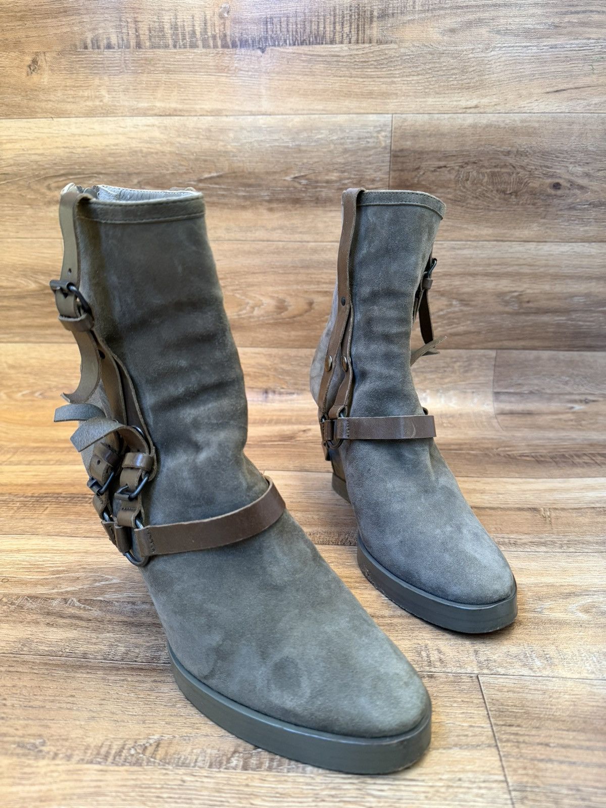 A.F. Vandevorst A.F.VANDEVORST Strapped Leather Fetish Boots Size US 8 / IT 38 - 1 Thumbnail