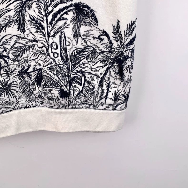 Dior Dior White jungle print cotton hooded drawstring short-sle Size M / US 6-8 / IT 42-44 - 4 Thumbnail