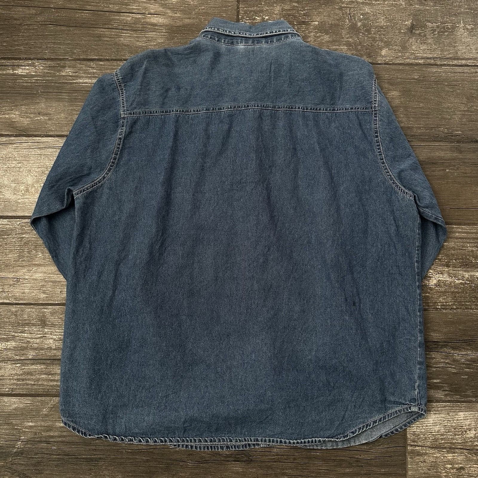 Disney VTG DISNEY WINNIE THE POOH BLUE DENIM JEAN SHIRT BUTTON UP E Size XL / US 12-14 / IT 48-50 - 2 Thumbnail