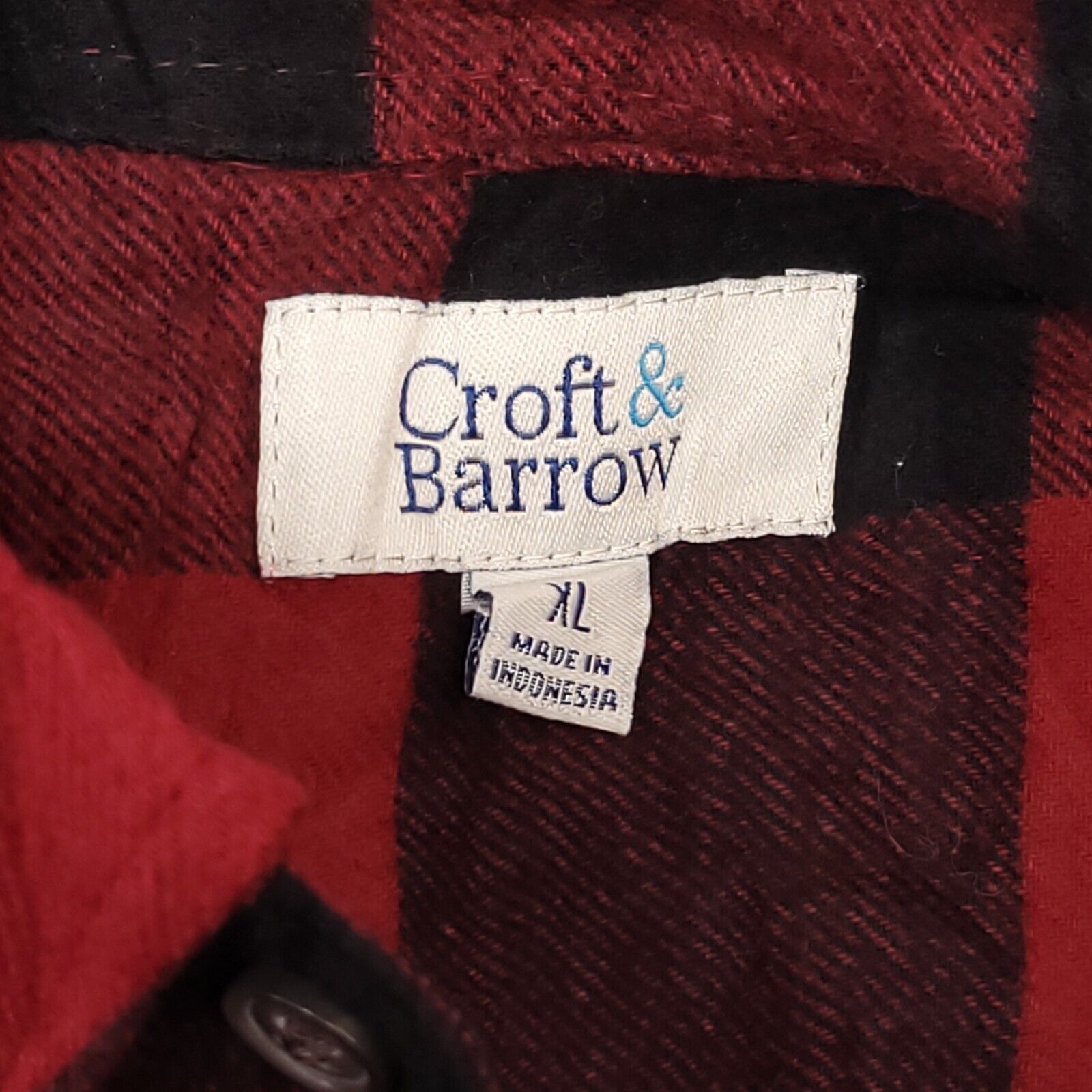 Croft & Barrow Croft & Barrow Buffalo Check Flannel Shirt Mens Size XL Red Size US XL / EU 56 / 4 - 3 Thumbnail