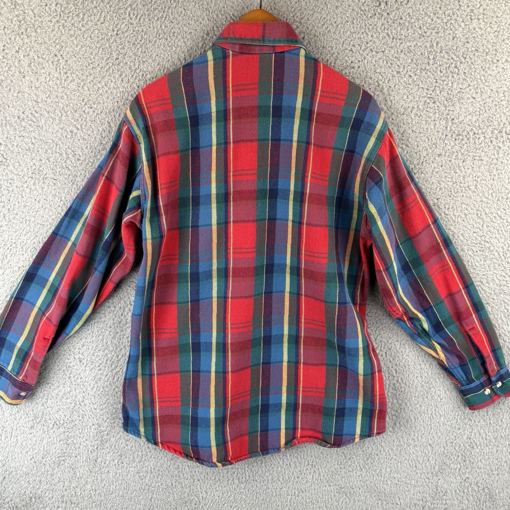 Vintage VINTAGE St Johns Bay Button-Up Shirt Mens LT Red Plaid Flannel Heavyweight Pocket US 90s USA College Grunge Nature 90s Mens Tall Size US L / EU 52-54 / 3 - 4 Thumbnail
