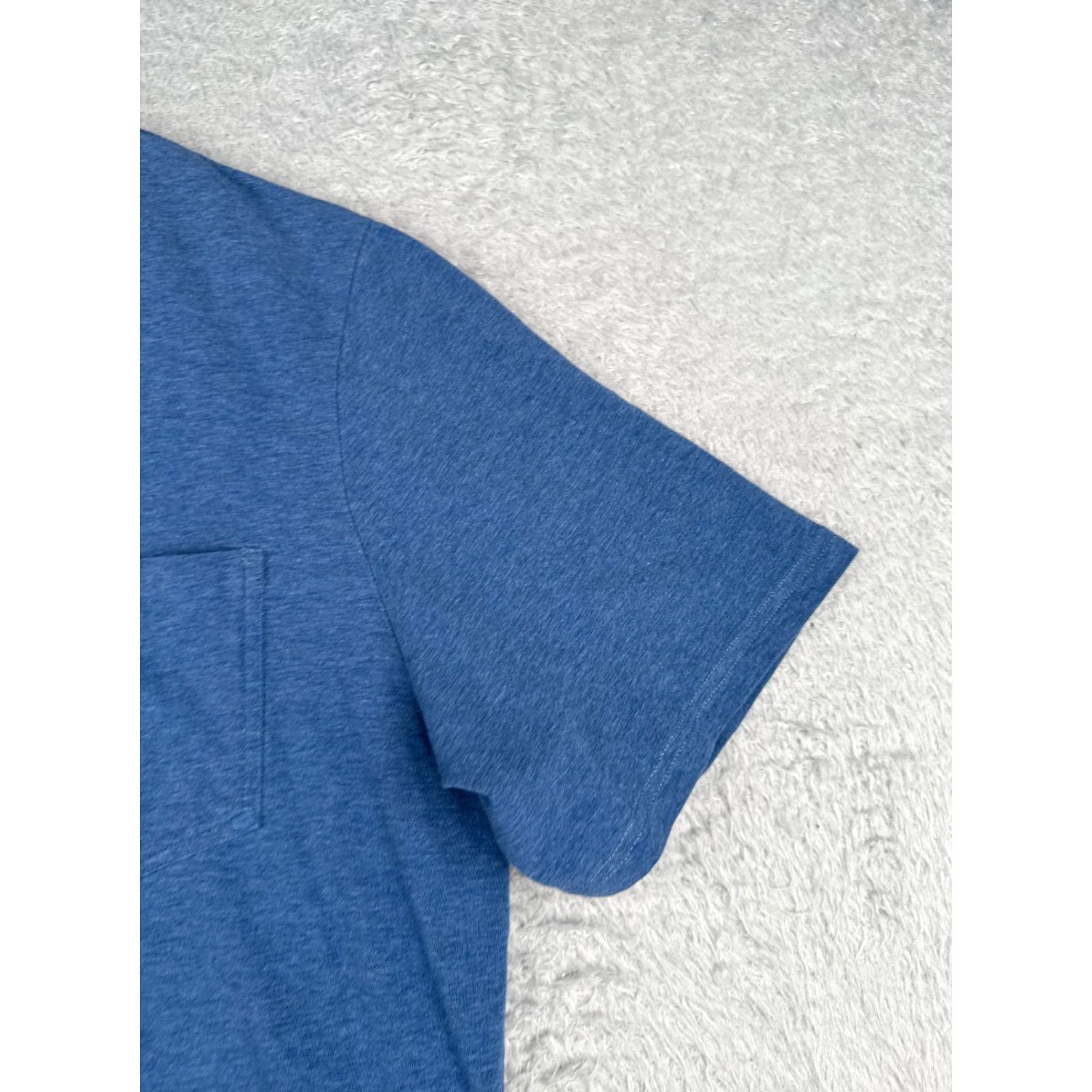johnnie-O johnnie-O Polo Shirt Men Extra Large Heather Blue Cotton Jersey Short Sleeve Shirt XL Blue Polo Modern American Sports Mens - Size US XL / EU 56 / 4 - 2 Thumbnail