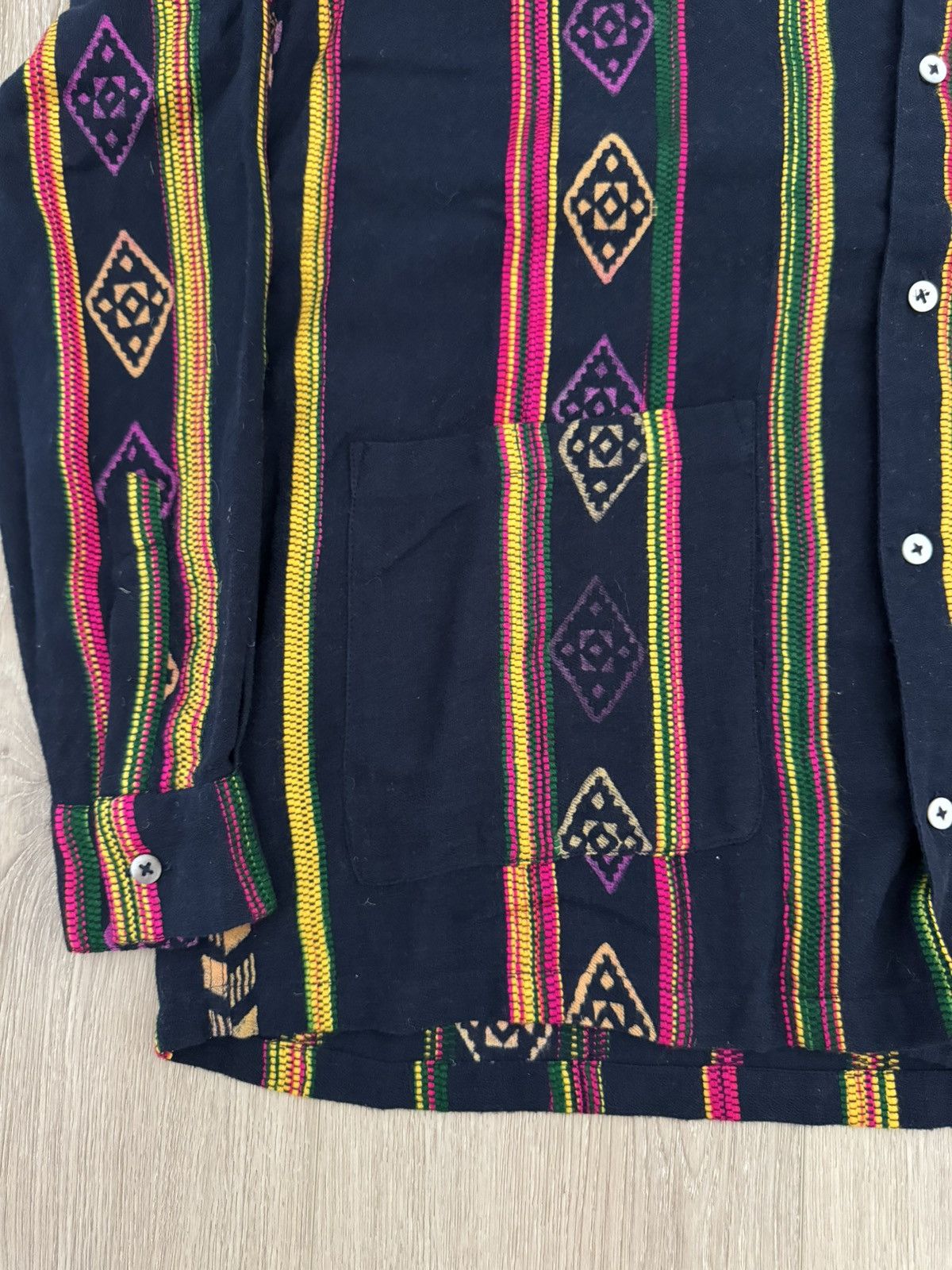 Other Baziszt Camp Collar Woven Geometric Shirt 100% Cotton Size US S / EU 44-46 / 1 - 5 Thumbnail