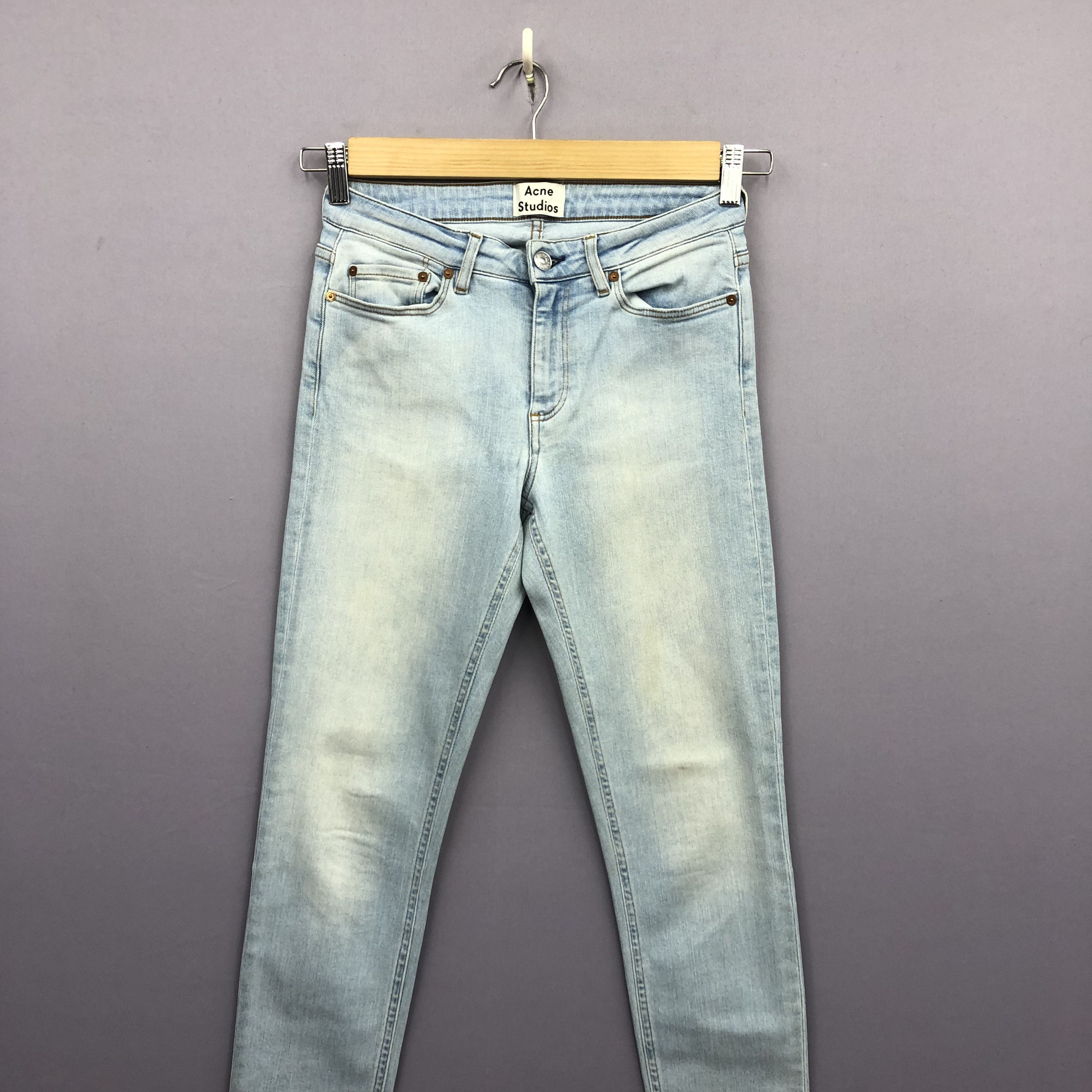 Acne Studios Vintage Acne Studio Skinny Jeans Acne Faded Light Wash Denim Size 26" / US 2 / IT 38 - 3 Thumbnail