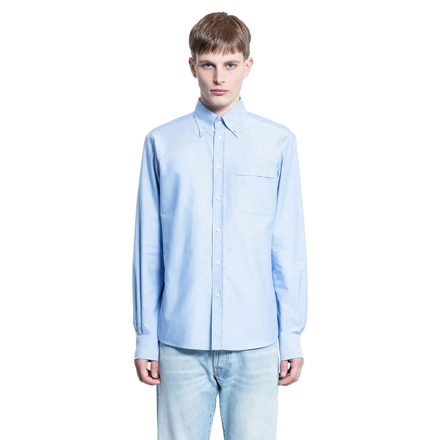 Valentino o1s22i1n1224 Shirt in Blue Size US M / EU 48-50 / 2 - 1 Preview