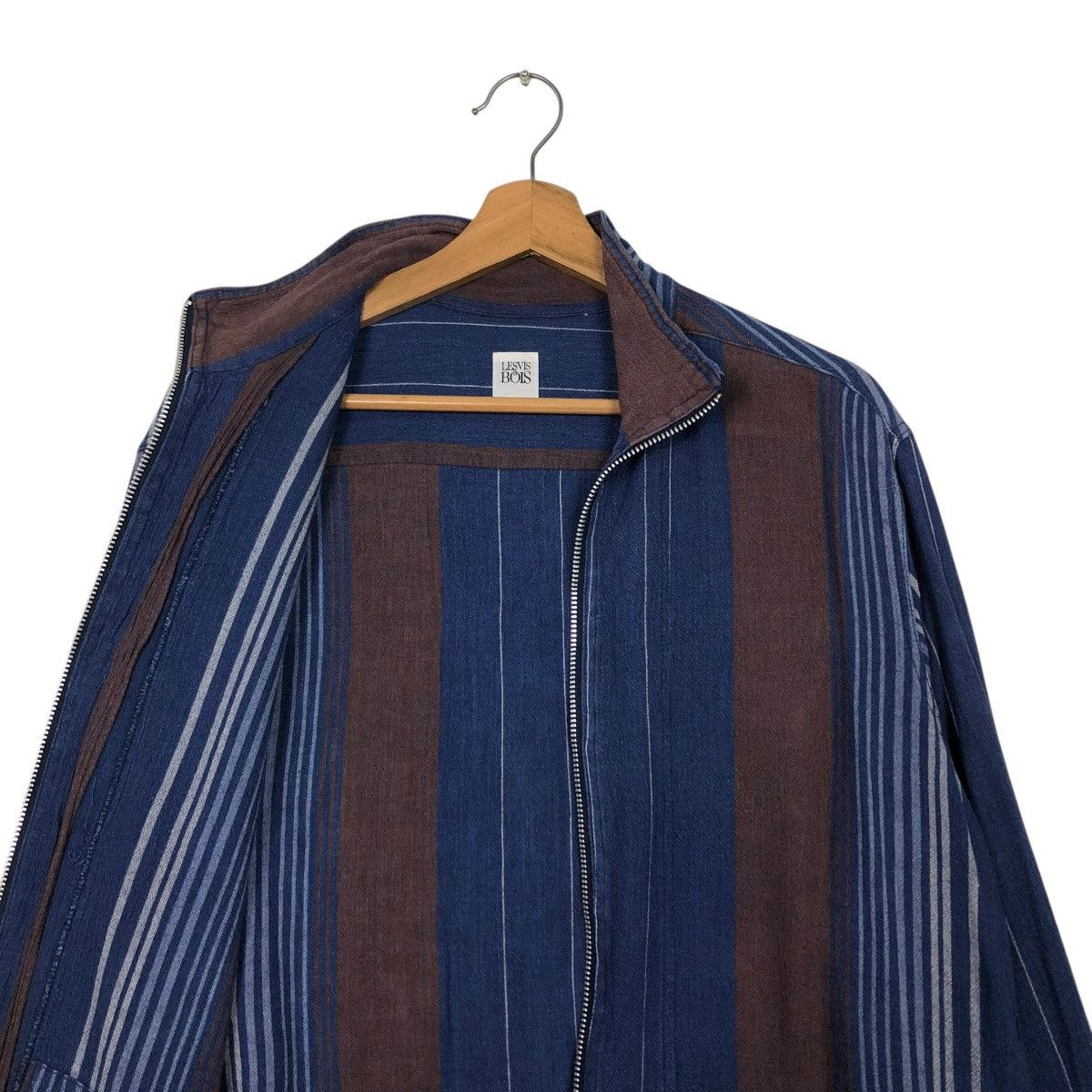 Japanese Brand 🔥VINTAGE STRIPPED CHORE JACKET LESVIS BAOIS ISSEY MIYAKE Size US M / EU 48-50 / 2 - 14 Thumbnail
