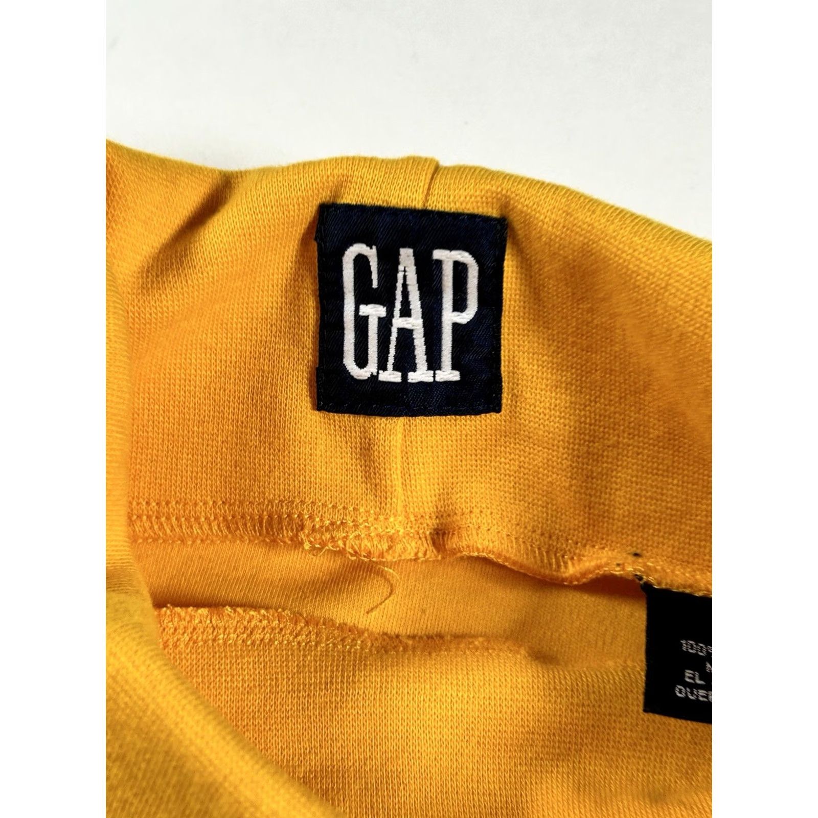Gap VINTAGE GAP Turtleneck Shirt Golden Yellow Men’s XL Long Sleeve 90s Size US XL / EU 56 / 4 - 4 Thumbnail