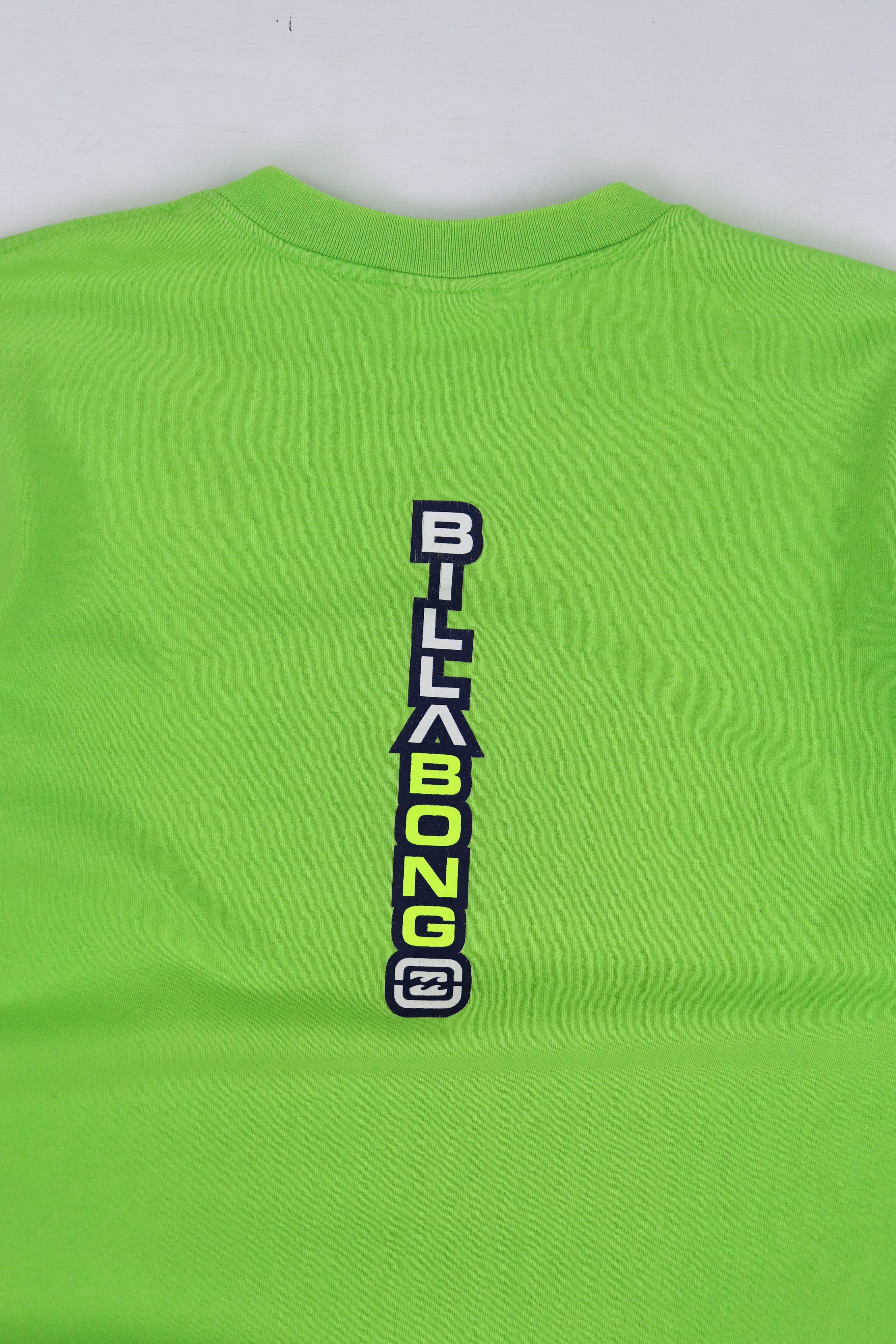 Billabong Billabong 00s Vintage Made in Fiji Neon Green Cotton T-shirt Size US M / EU 48-50 / 2 - 4 Thumbnail