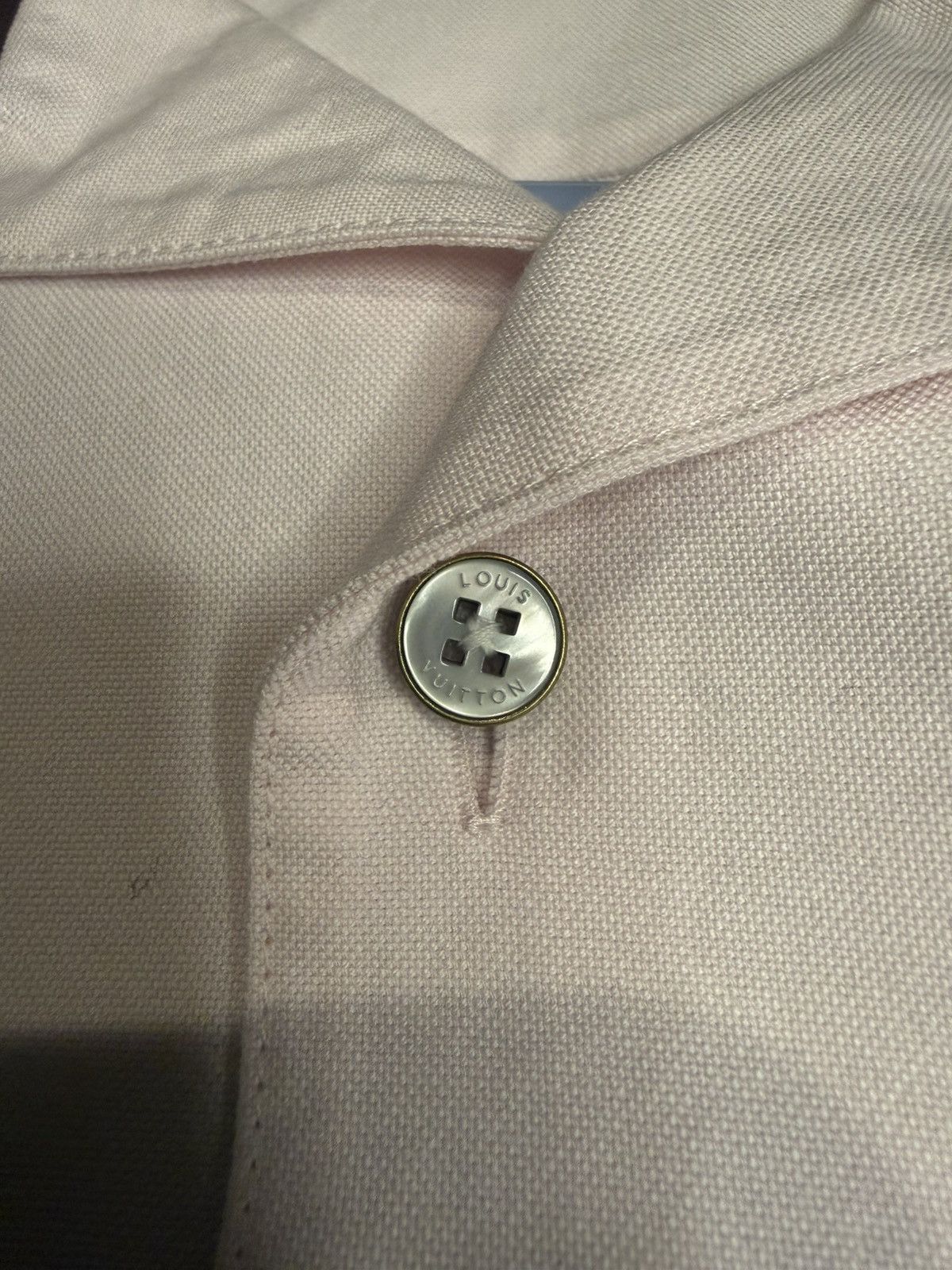 Louis Vuitton LV Rare Size🌸New Season 1AIKAD Ribbed Collar Button Up shirt Size US XL / EU 56 / 4 - 6 Thumbnail