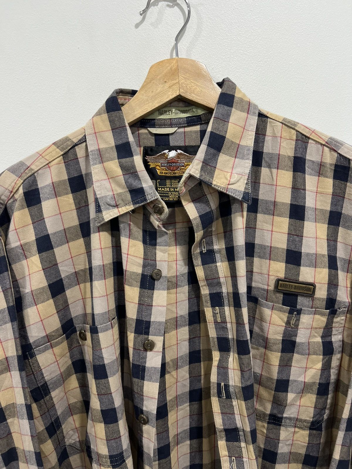 Harley Davidson Vintage Harley Davidson Button Up Shirt Plaid Size US M / EU 48-50 / 2 - 4 Thumbnail