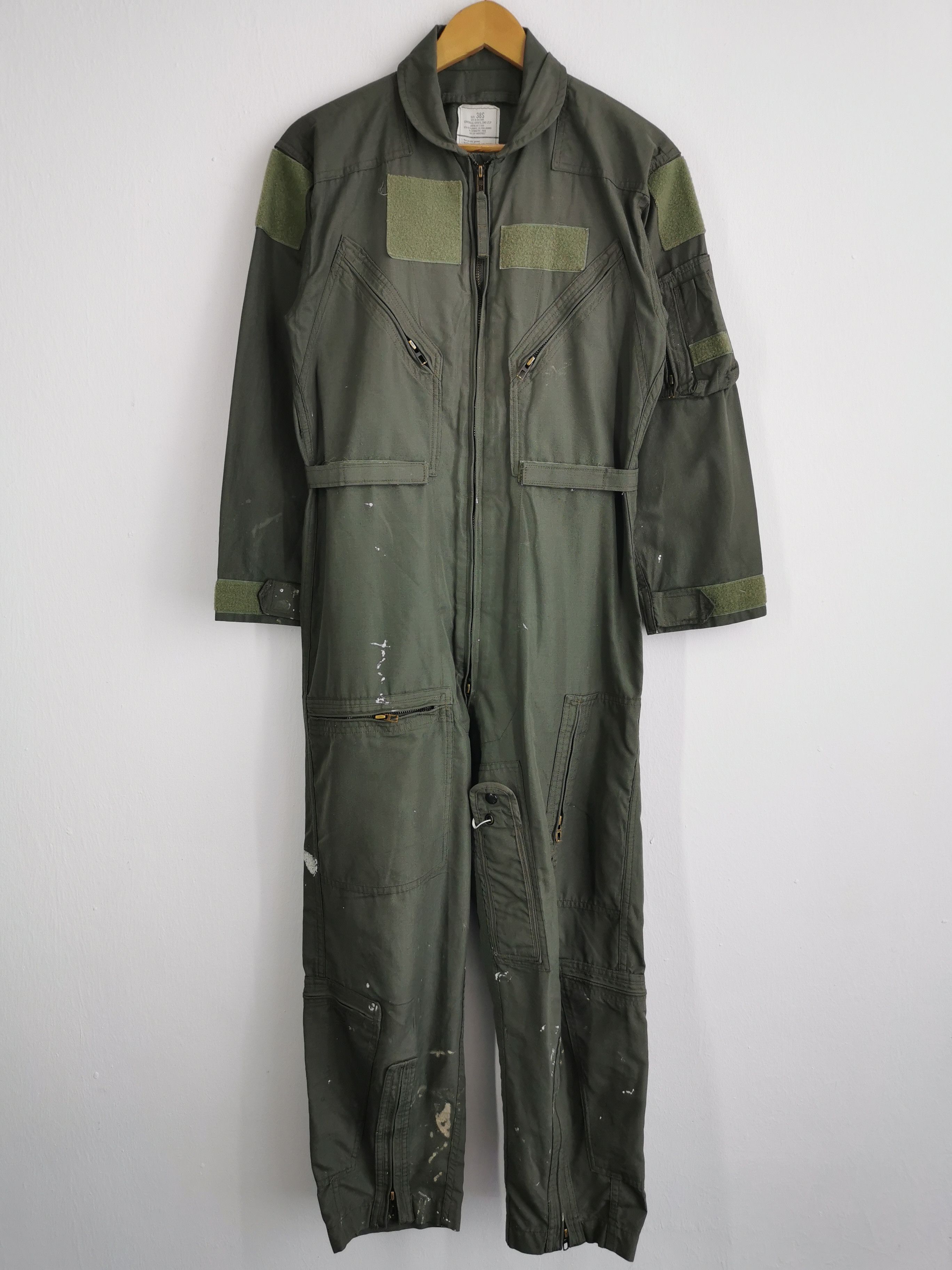 Vintage Distressed Vintage 80s US Army Flyer's CWU-27P Coveralls Size US 32 / EU 48 - 1 Thumbnail