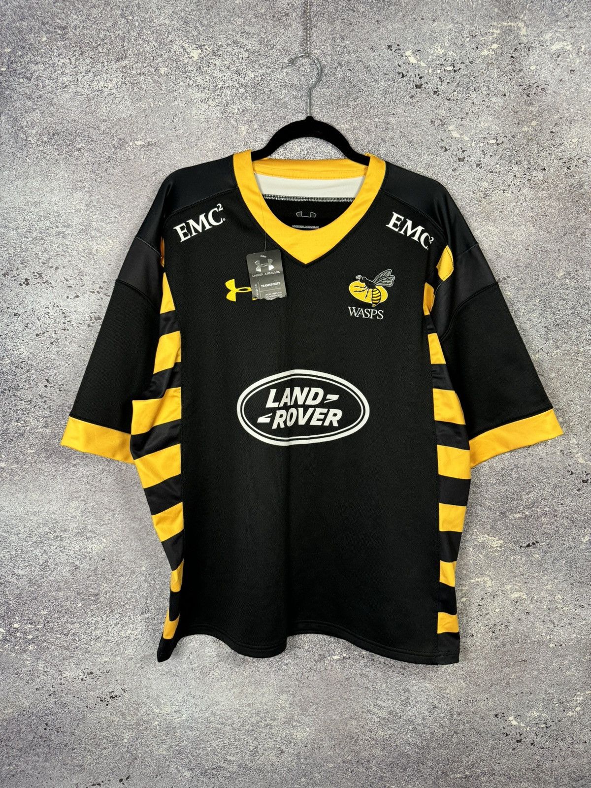 Under Armour Wasps Rugby Shirt XL Home 2015/16 Under Armour Jersey Size US XL / EU 56 / 4 - 1 Thumbnail