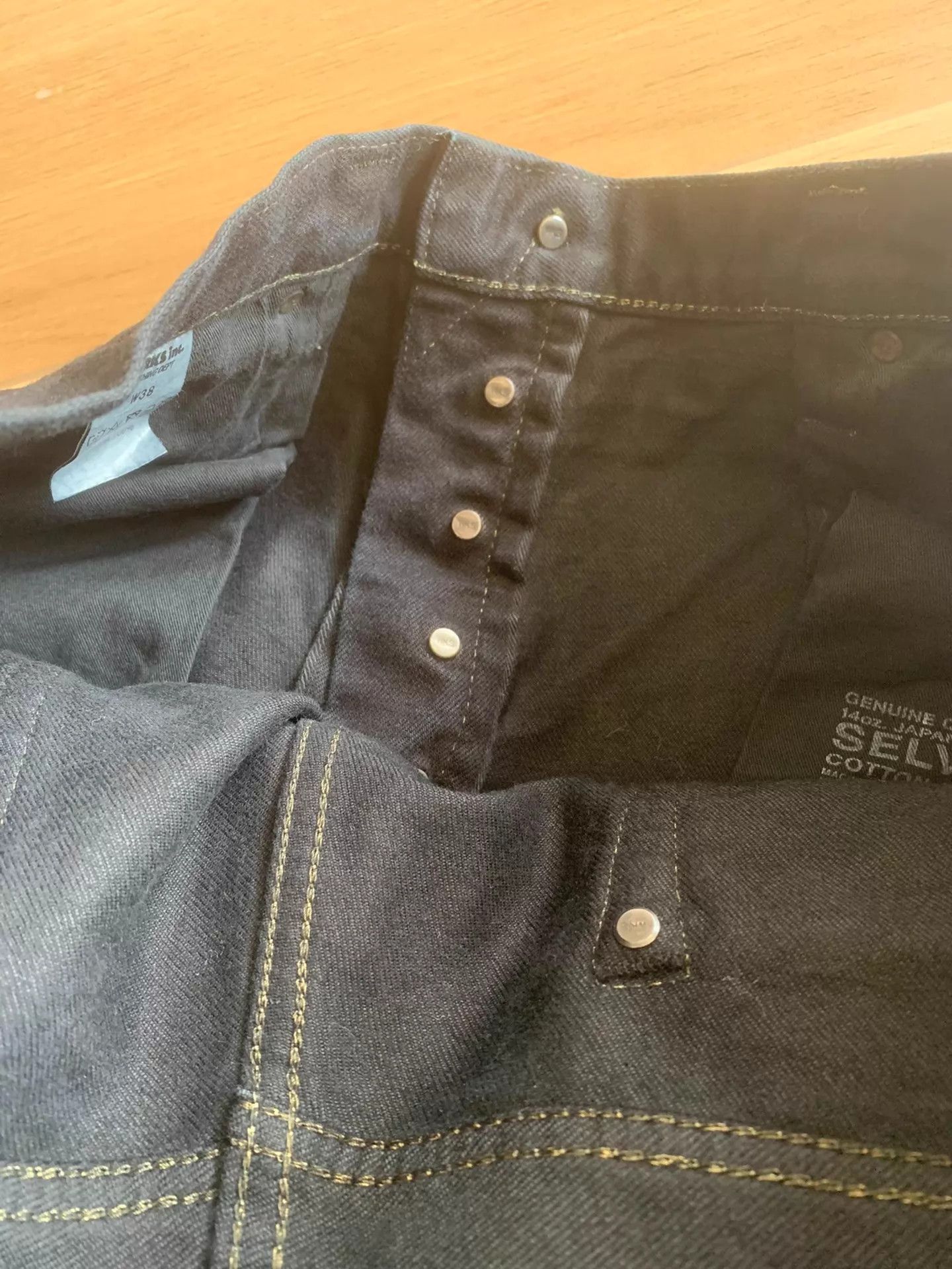 Iron Heart IRON HEART 888S-142od JPN 14oz BLK-BLU Loose Tapered Jeans Size US 38 / EU 54 - 5 Thumbnail