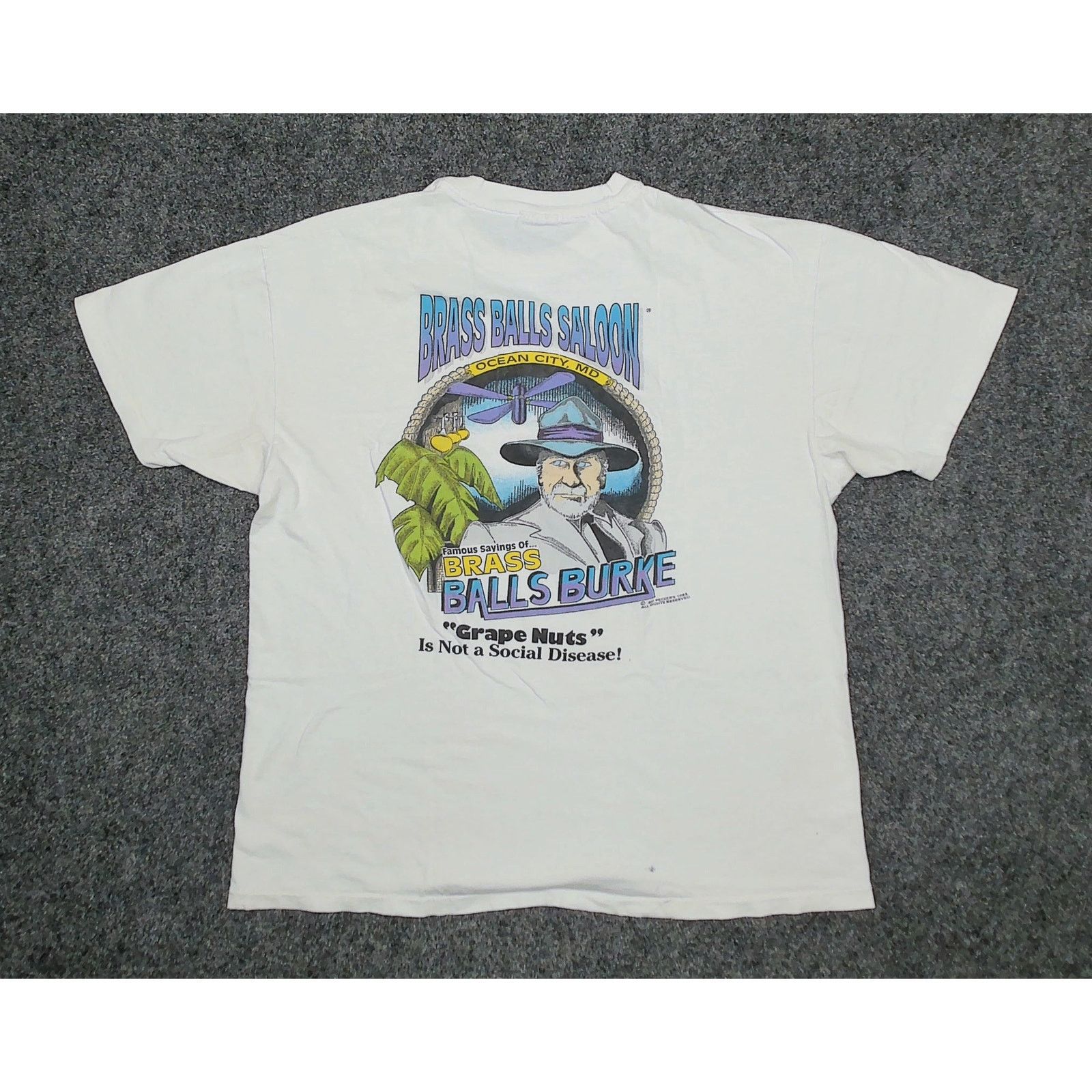 Hanes Vintage 1992 Brass Balls Saloon Single Stitch Tee (Boxy XL) Size US XL / EU 56 / 4 - 4 Thumbnail