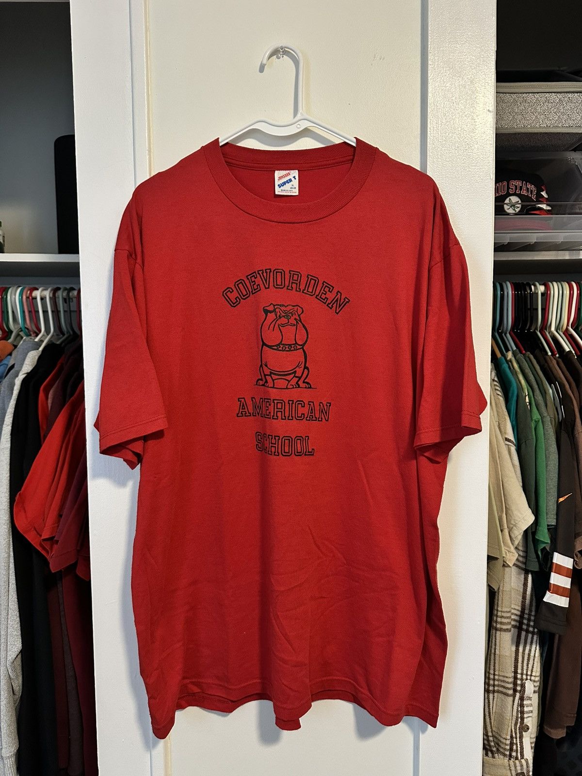 Jerzees 90’s Coevorden American School Tee Size US XL / EU 56 / 4 - 1 Thumbnail