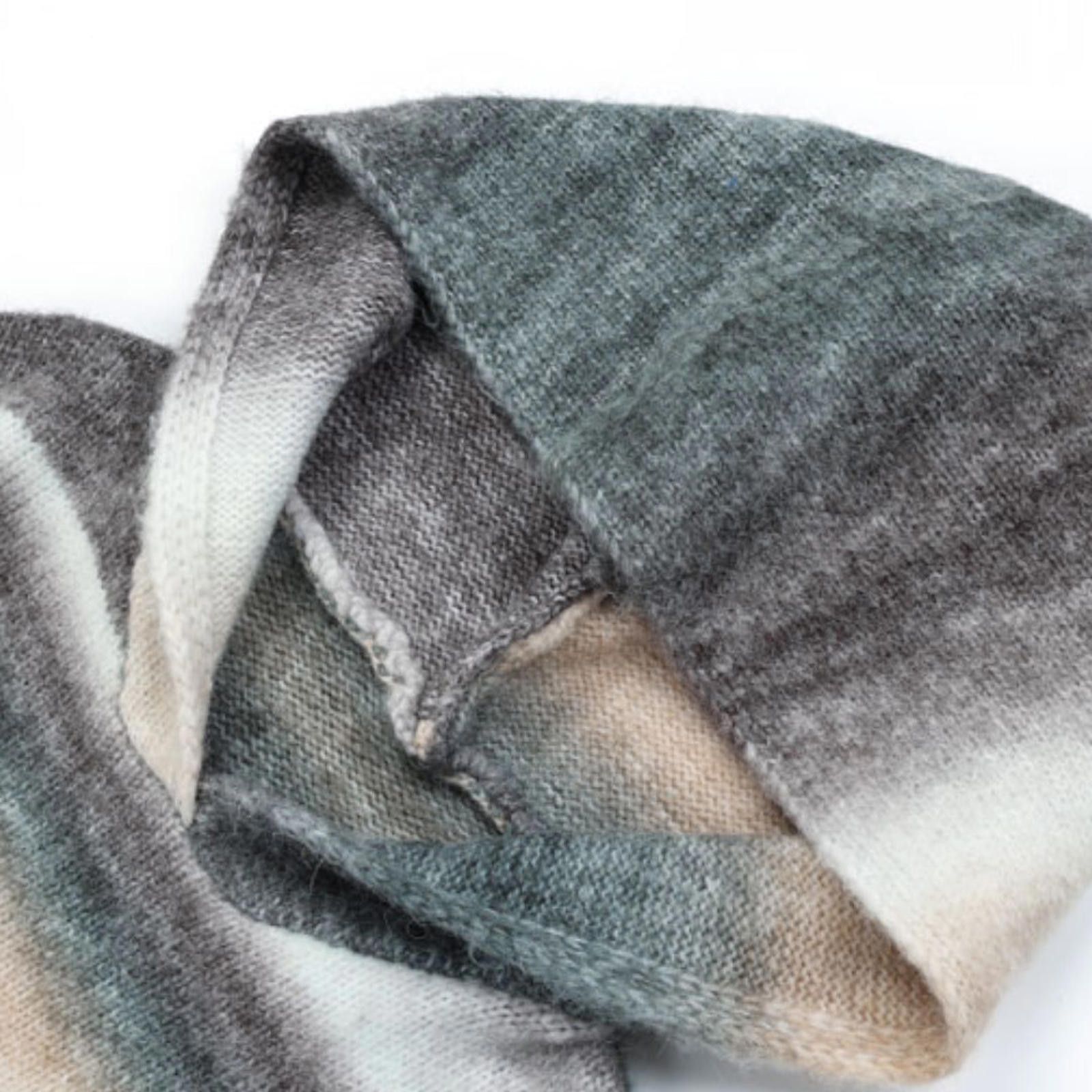Other Spectrum Gradient-Stripe Knitted Hoodie - Wool Blend Size US M / EU 48-50 / 2 - 9 Thumbnail