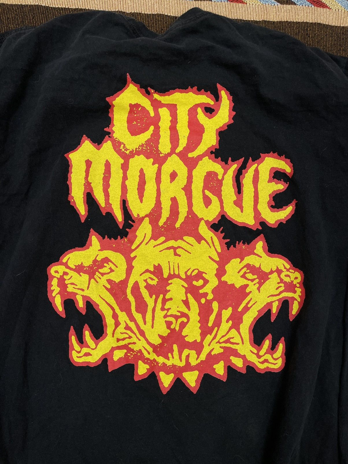 Band Tees × City Morgue City Morgue Bottom Of The Barrel Tour Long Sleeve Size US XL / EU 56 / 4 - 4 Thumbnail