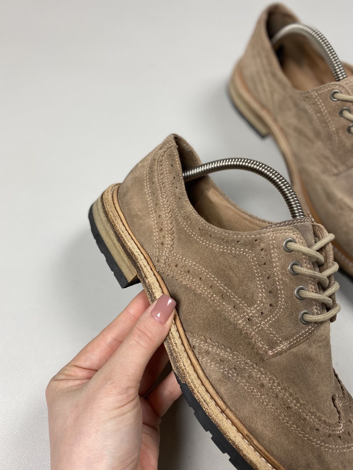 Allsaints Allsaints men’s suede brogue shoes size 43 / US 10 Size US 10 / EU 43 - 4 Thumbnail