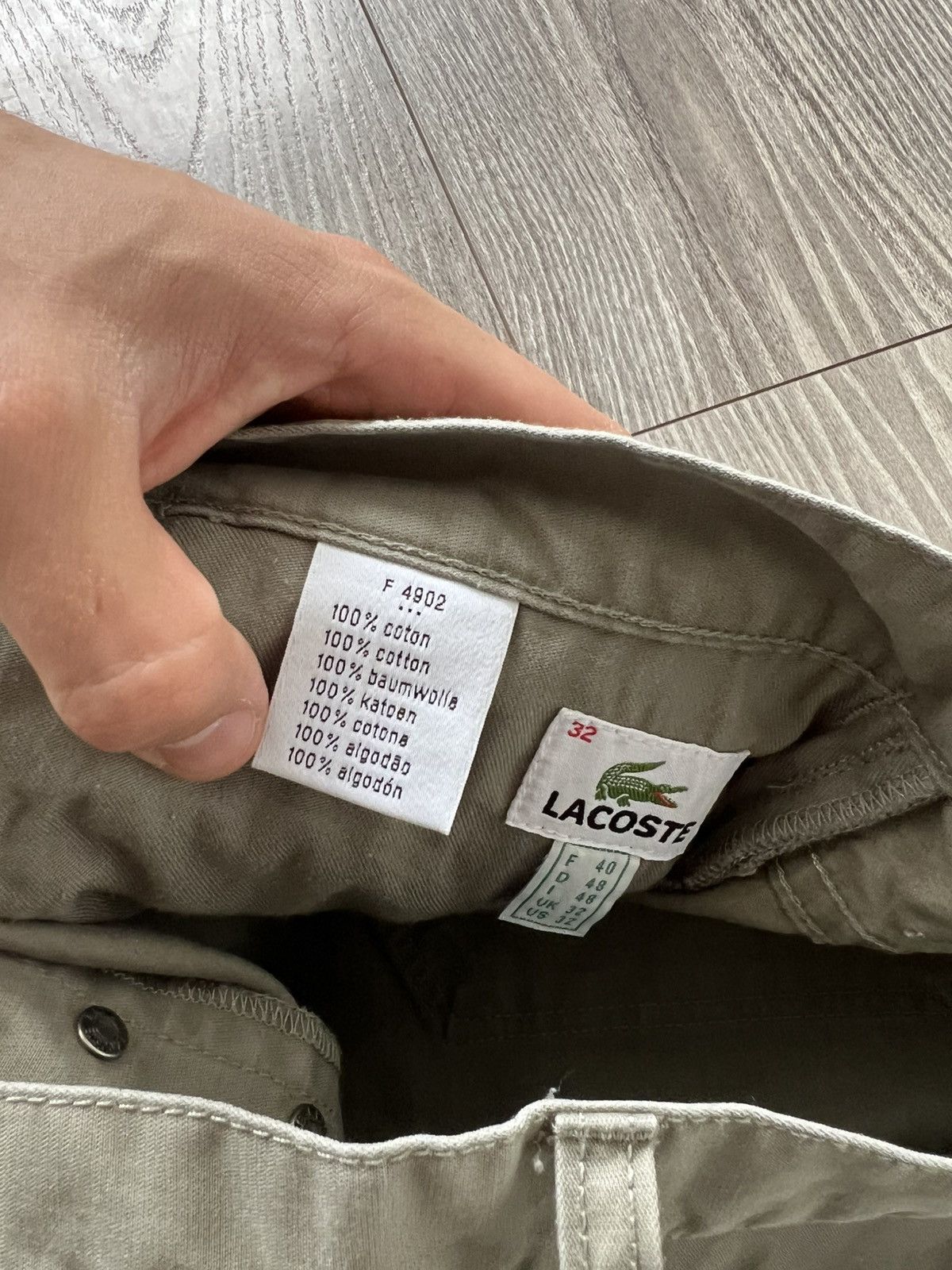 Lacoste Vintage Y2k Casual Lacoste Cotton Chinos Pants Size US 32 / EU 48 - 16 Thumbnail