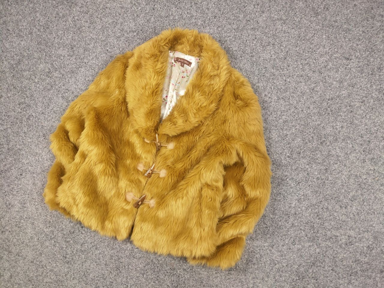 If Six Was Nine Vintage Full Mohair Fuzzy Faux Fur Fluffy Cropped Jacket OG Size M / US 6-8 / IT 42-44 - 3 Thumbnail