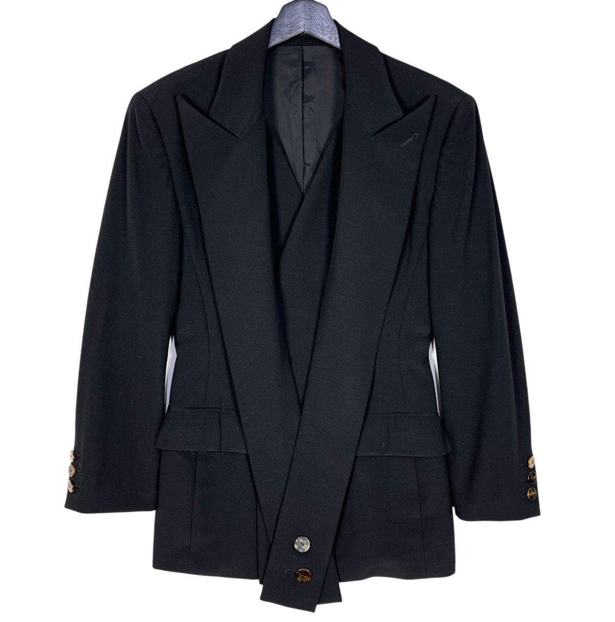 Jean Paul Gaultier JPG Jean Paul Gaultier Femme Drape Blazer Jacket Size M / US 6-8 / IT 42-44 - 1 Thumbnail