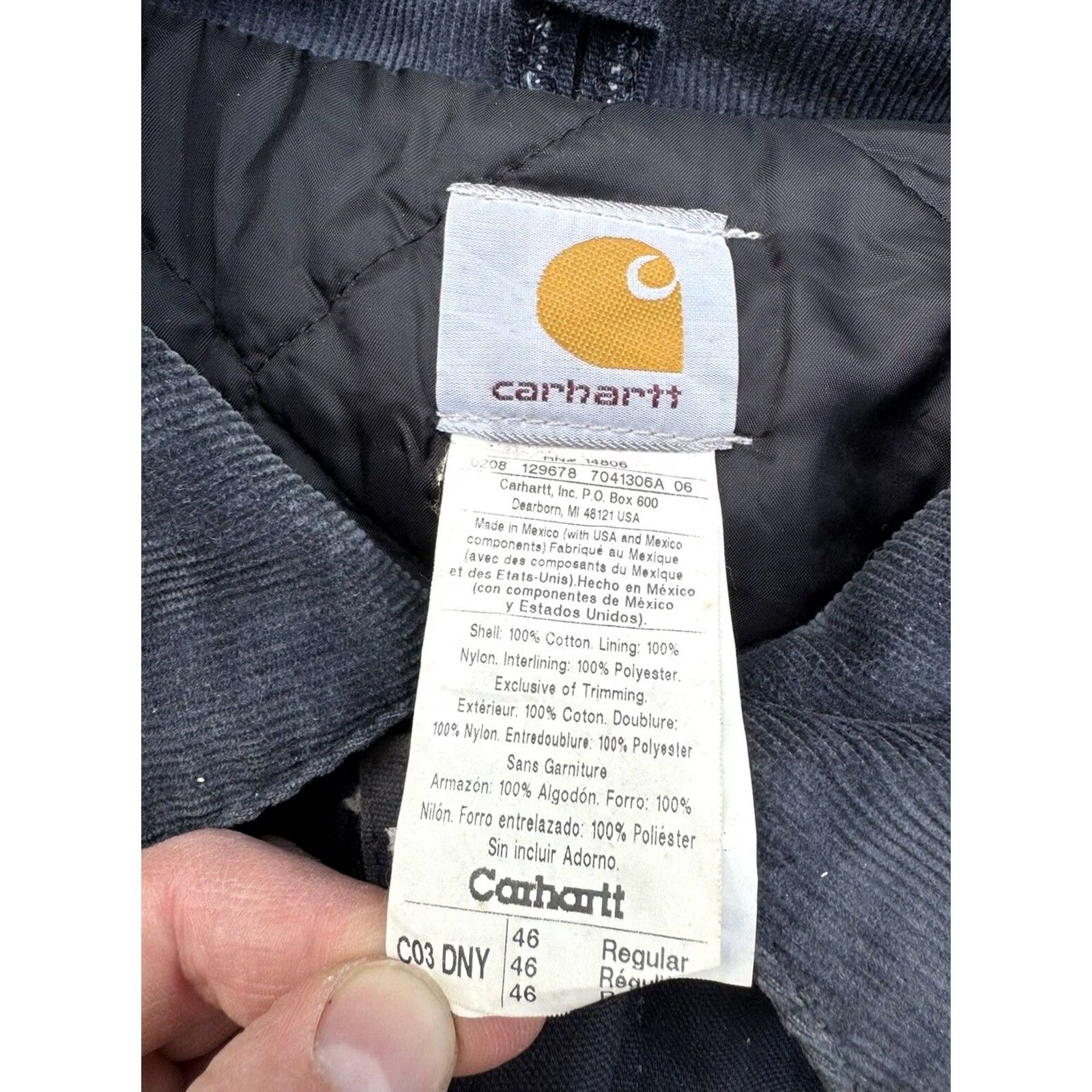 Carhartt VINTAGE Carhartt Jacket Mens XL Blue Quilt Lined Duck Arctic Coat Workwear Canvas Size US XL / EU 56 / 4 - 2 Thumbnail