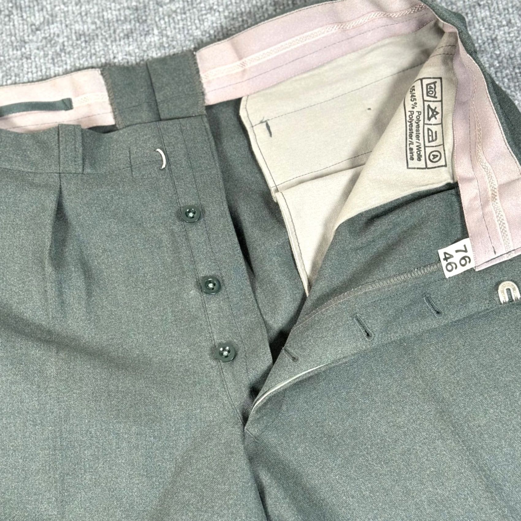 Vintage Vintage military wool blend dress pants 36x30 gray Men Size US 36 / EU 52 - 2 Thumbnail