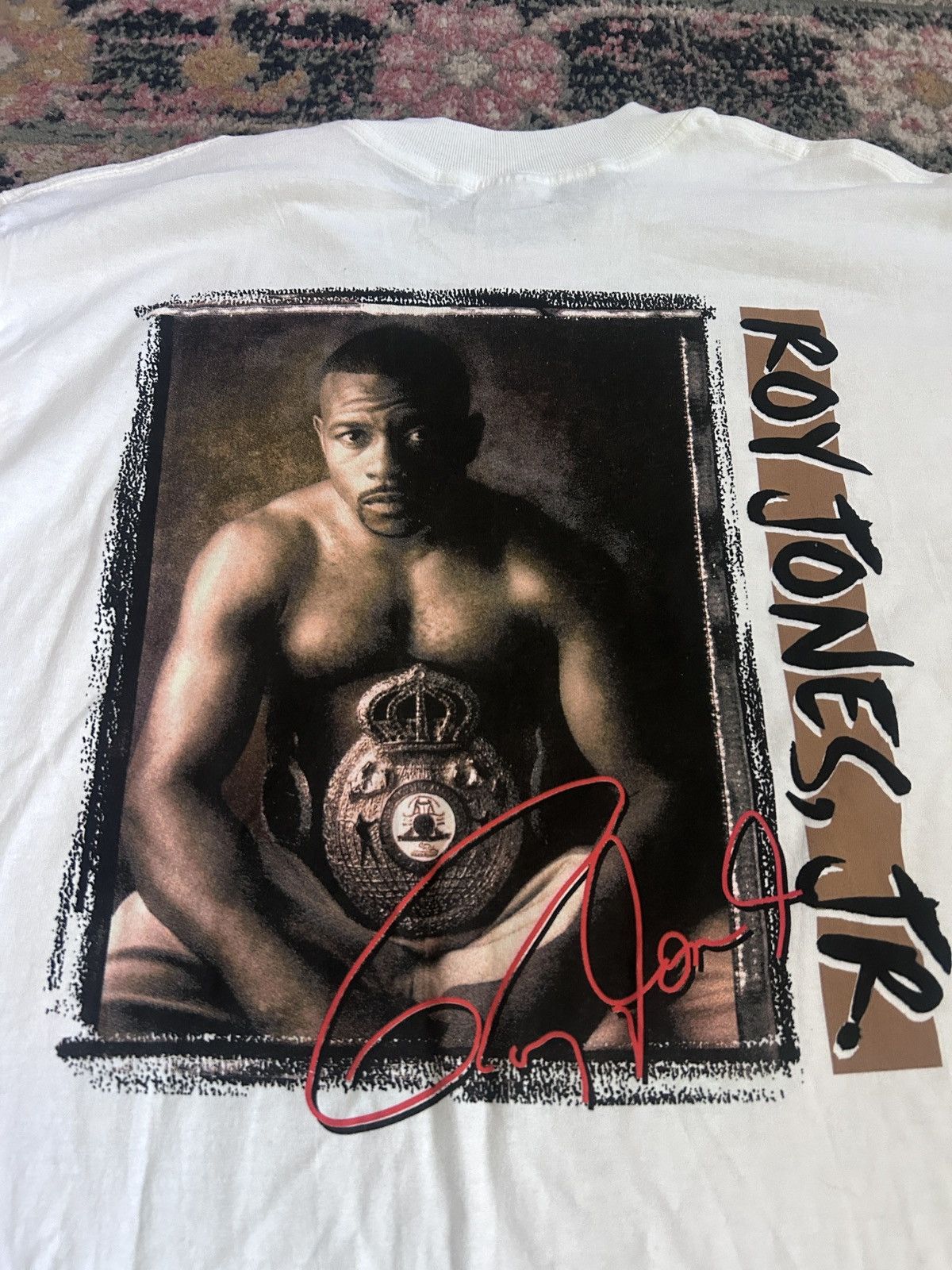 Vintage Vintage Roy Jones Jr. Boxing Graphic T-Shirt Size US XL / EU 56 / 4 - 8 Thumbnail